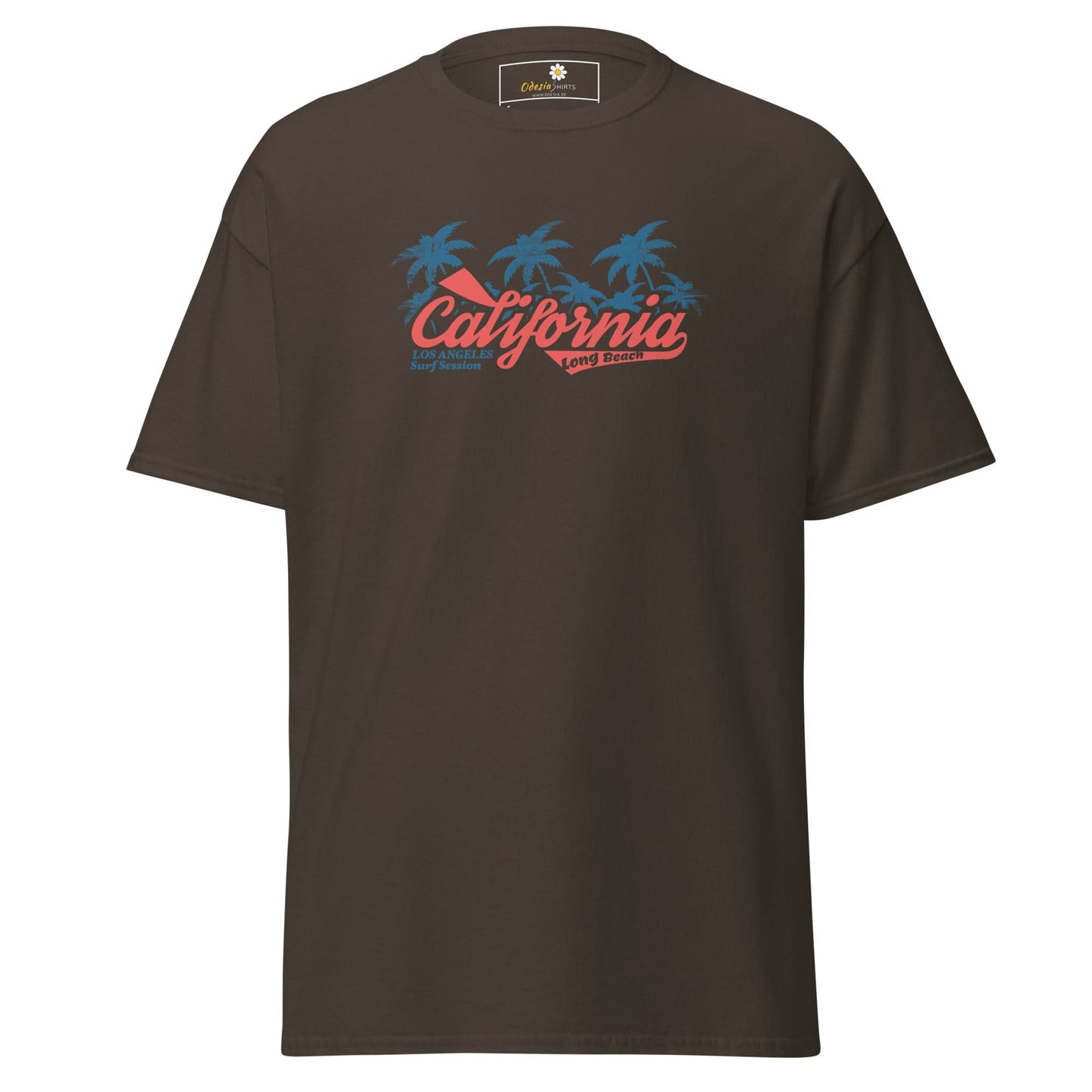Unisex classic t-shirt - SUMMER CALIFORNIA DREAMS - REGULAR - Dark Chocolate / S