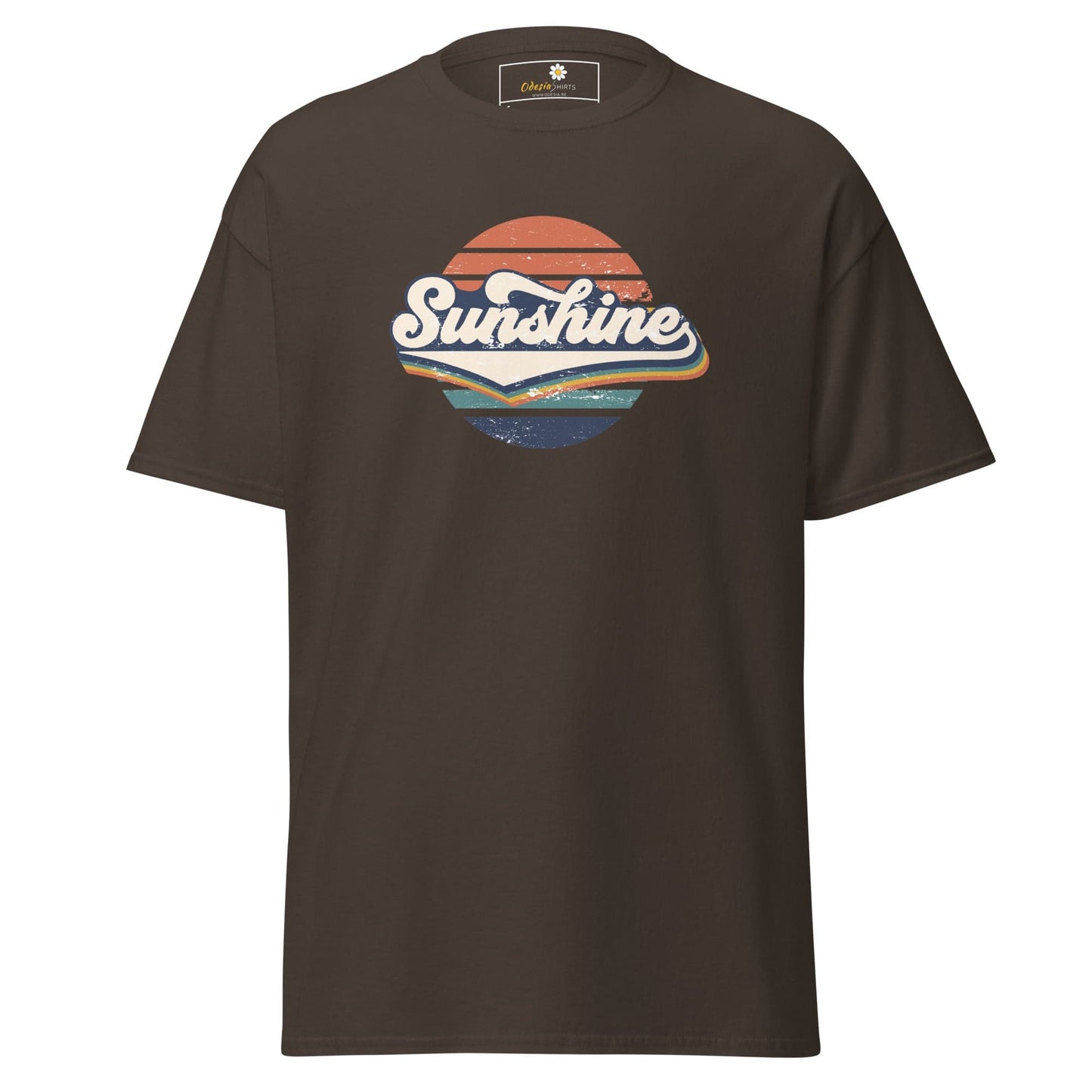 Unisex classic t-shirt - SUMMER SUNSHINE - REGULAR - Dark Chocolate / S
