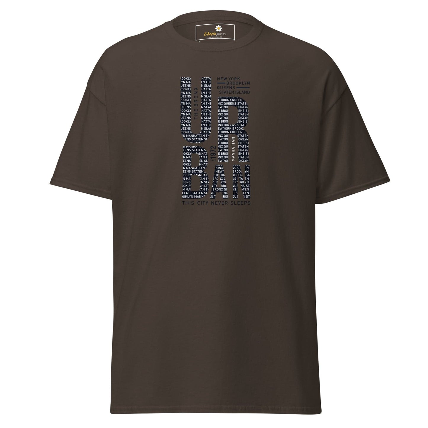 Unisex classic t-shirt - URBAN DESIGN - REGULAR - Dark Chocolate / S