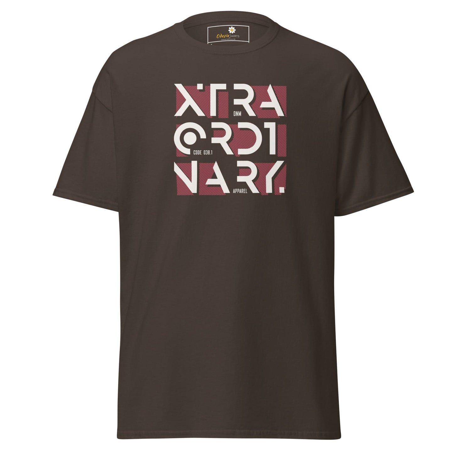 Brown T-shirt with Extraordinary graphic from T-Shirt Design Tee for Men and Women