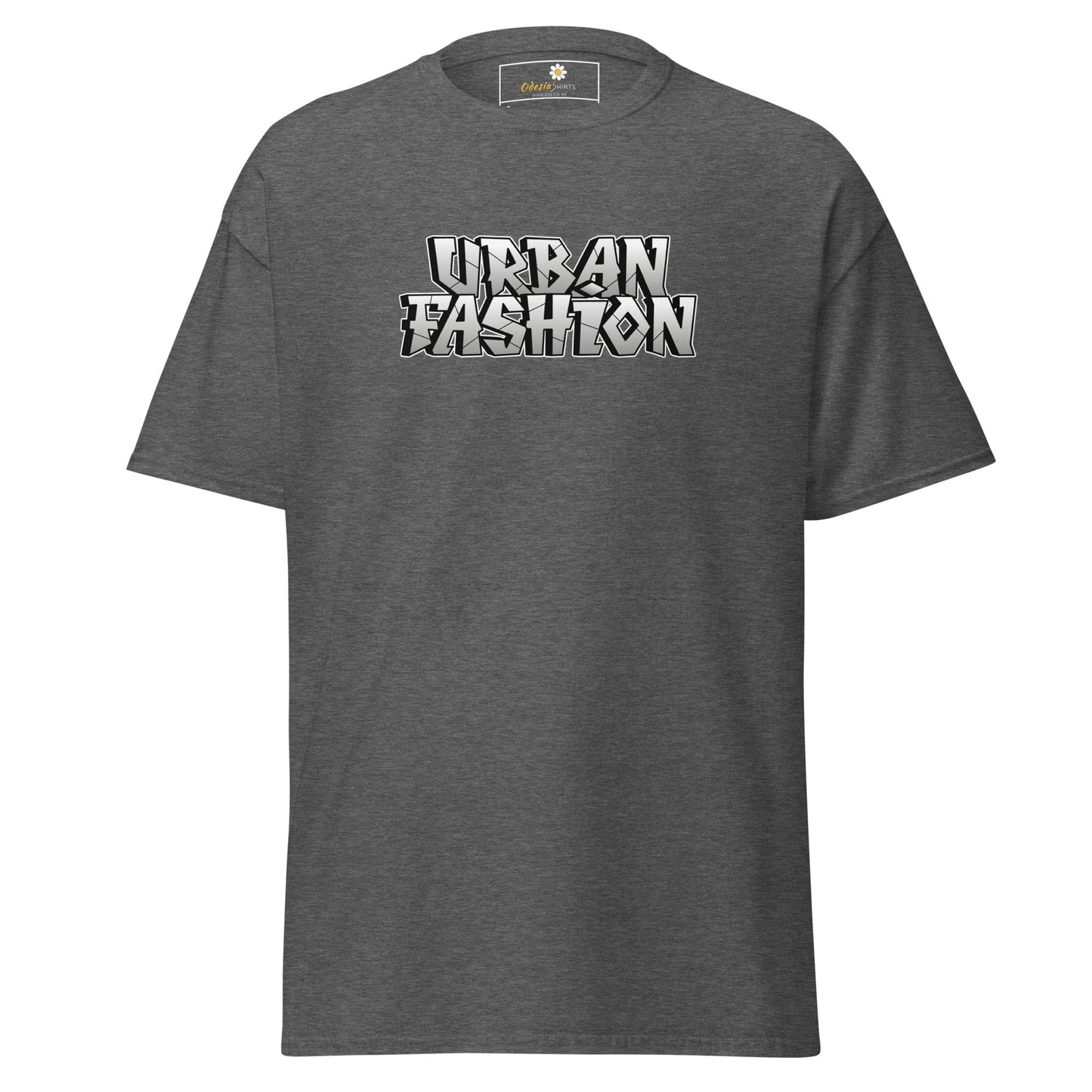 Gray t-shirt featuring Urban Fashion text from T-SHIRT DESIGN TEE for Men and Women