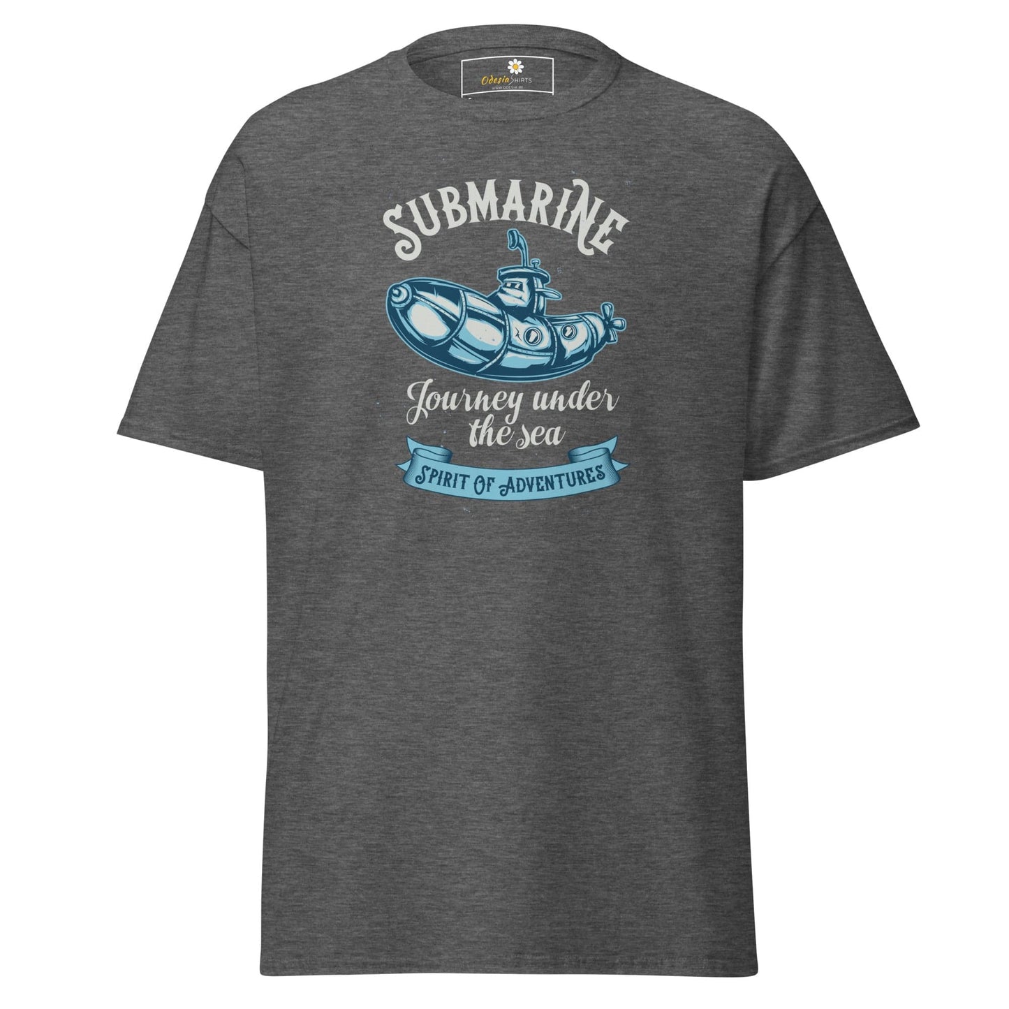 Unisex classic t-shirt - ADVENTURE SUBMARINE JOURNEY - REGULAR - Dark Heather / S