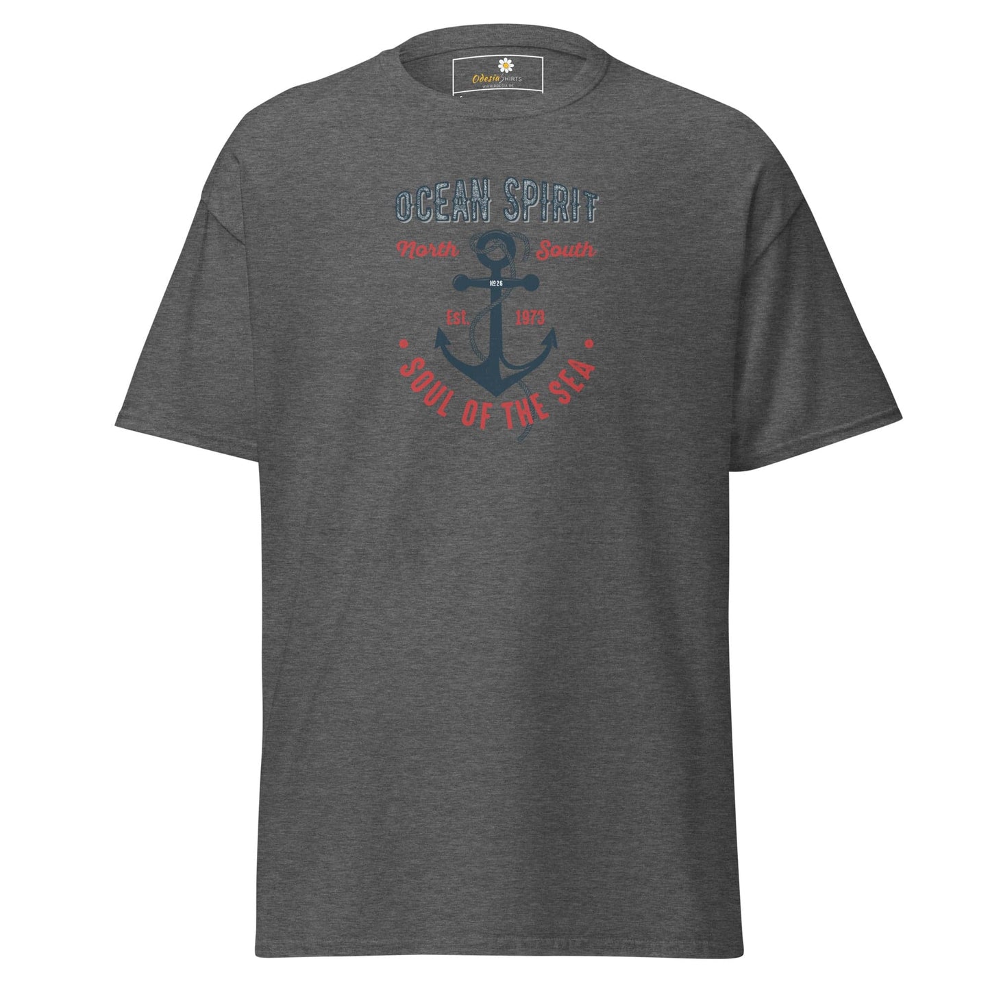 Unisex classic t-shirt - SEALIFE OCEAN SPIRIT SOUL OF SEA - REGULAR - Dark Heather / S