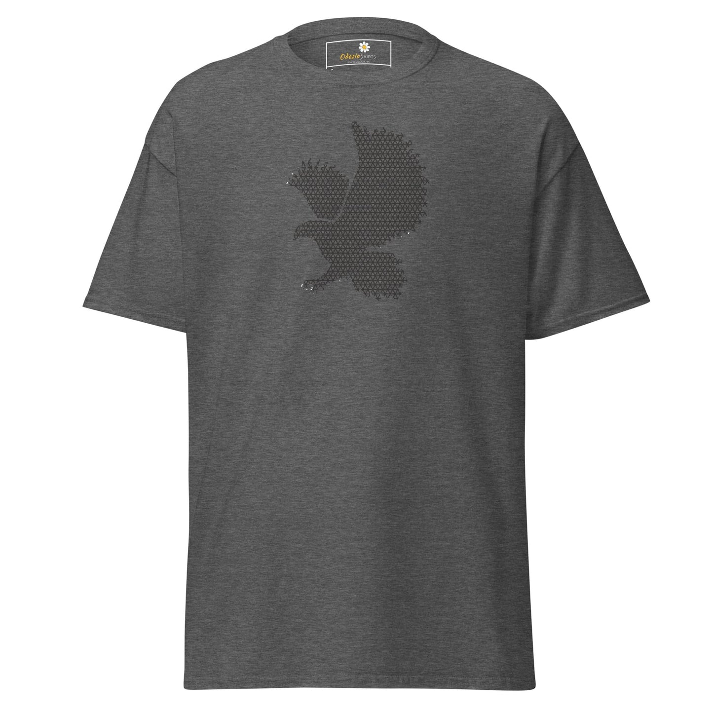 Unisex classic t-shirt - ABSTRACT BIRD - REGULAR - Dark Heather / S