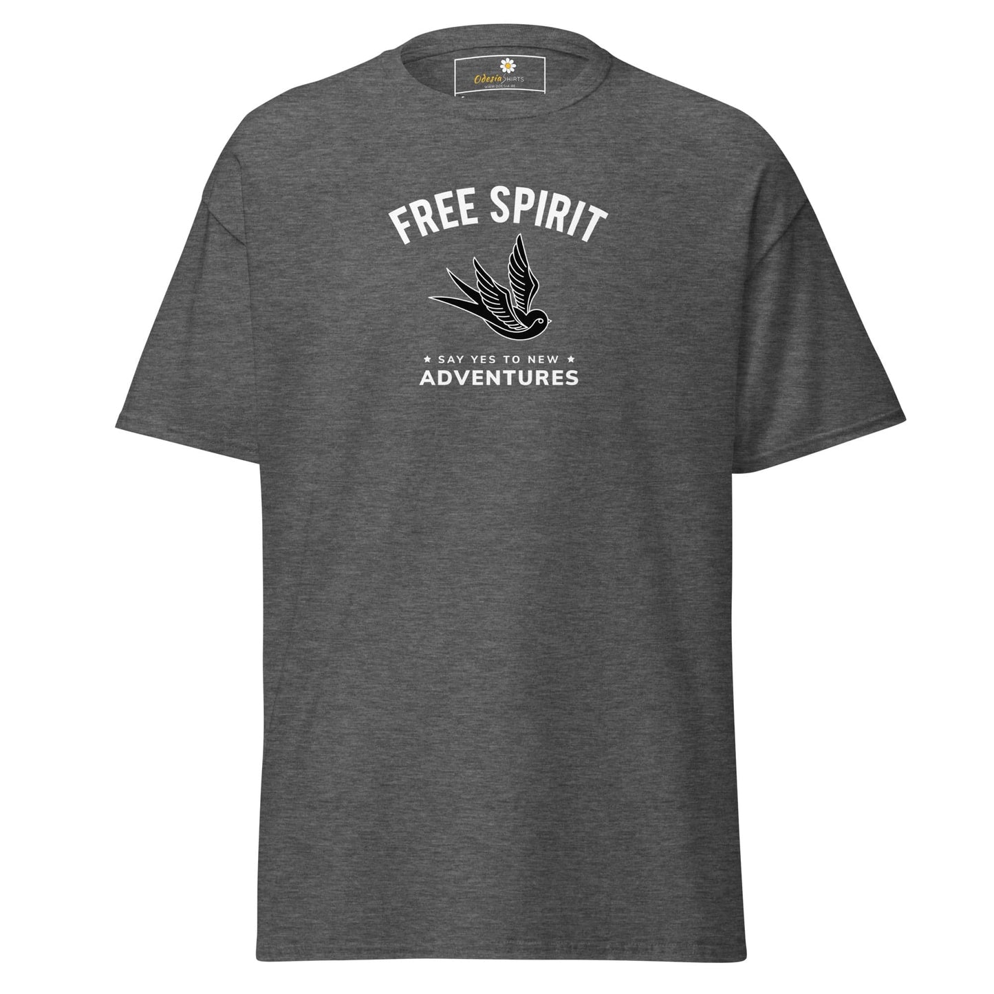 Unisex classic t-shirt - SPIRITUAL FREE SPIRIT SAY YES - REGULAR - Dark Heather / S