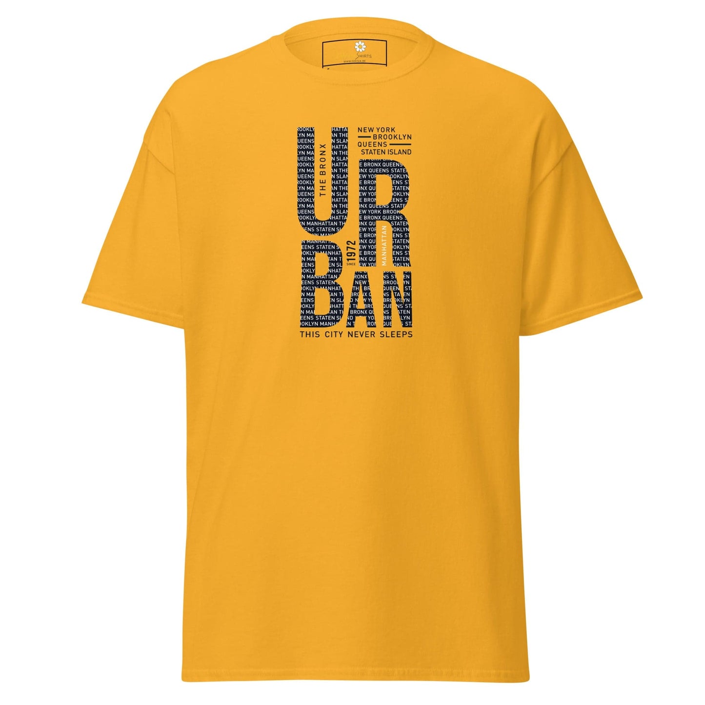 Unisex classic t-shirt - URBAN DESIGN - REGULAR - Gold / S