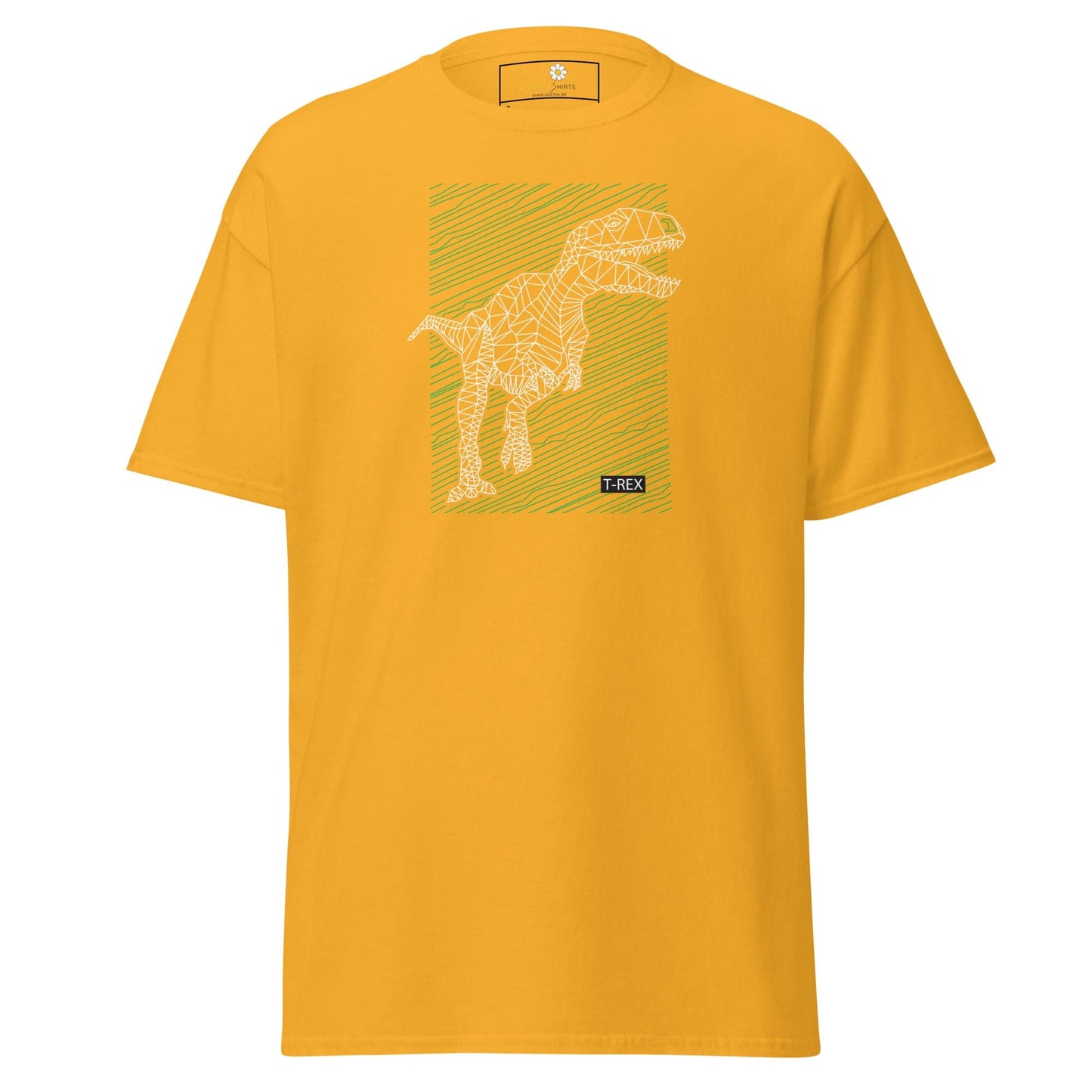 Unisex classic t-shirt - WILD LIFE TREX DINOSAURUS - REGULAR - Gold / S