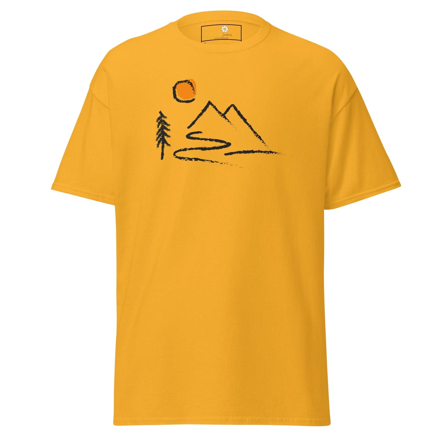 Unisex classic t-shirt - ADVENTURE OUTDOORS FUN - REGULAR - Gold / S