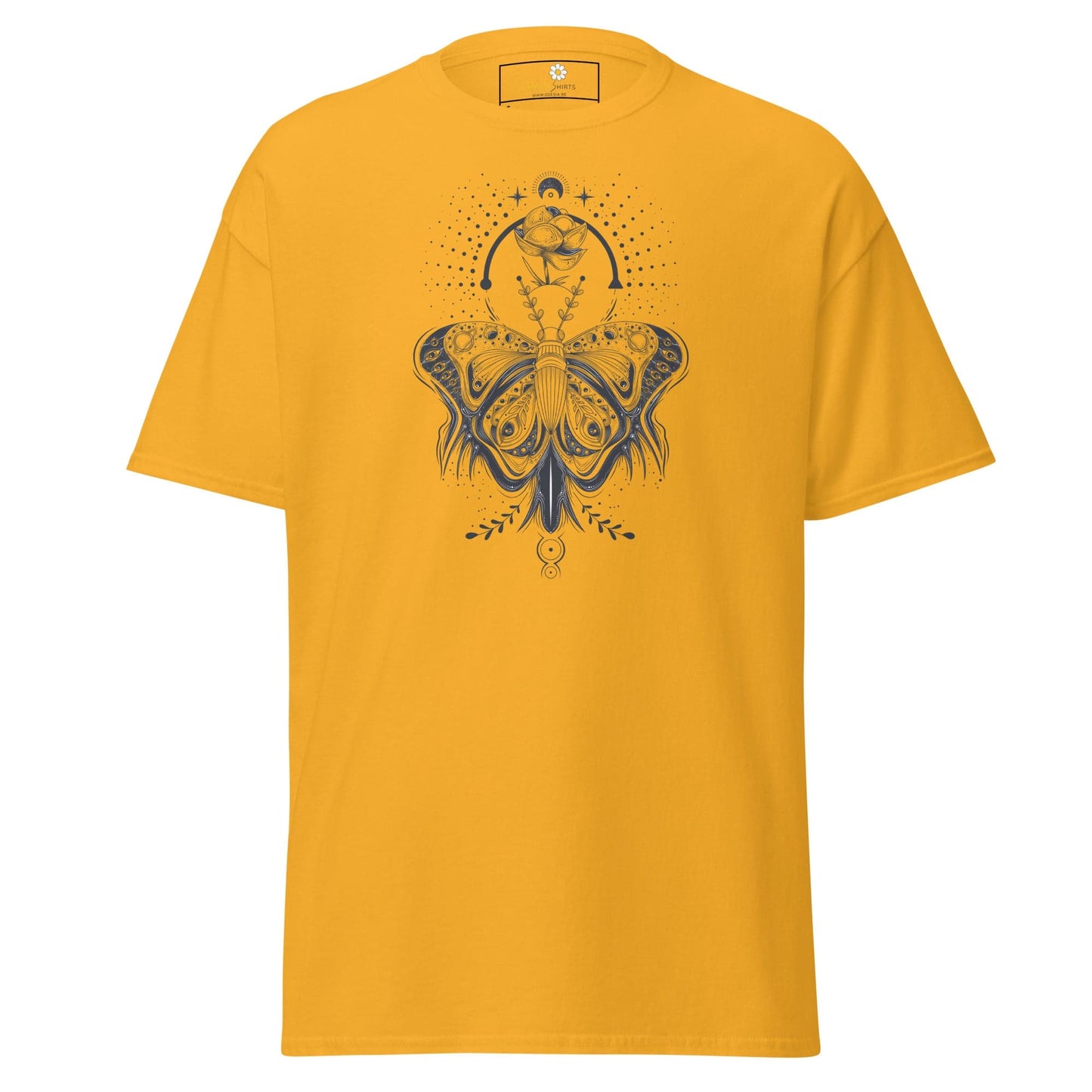 Unisex classic t-shirt - MYSTIC BUTTERFLY - REGULAR - Gold / S