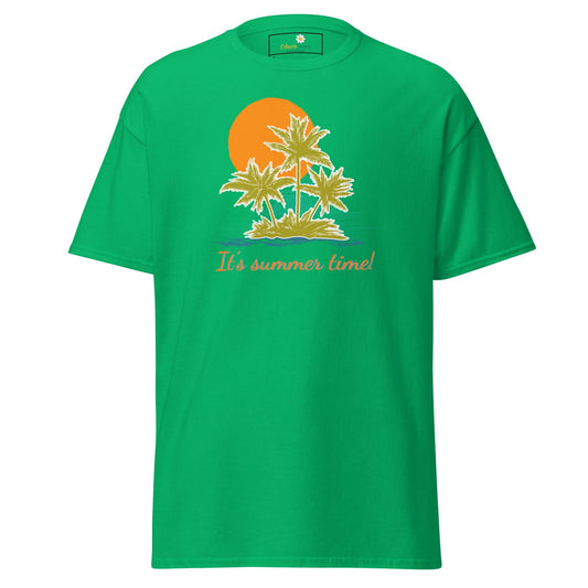 Unisex classic t-shirt - SUMMER TROPICAL TREES - REGULAR - Irish Green / S