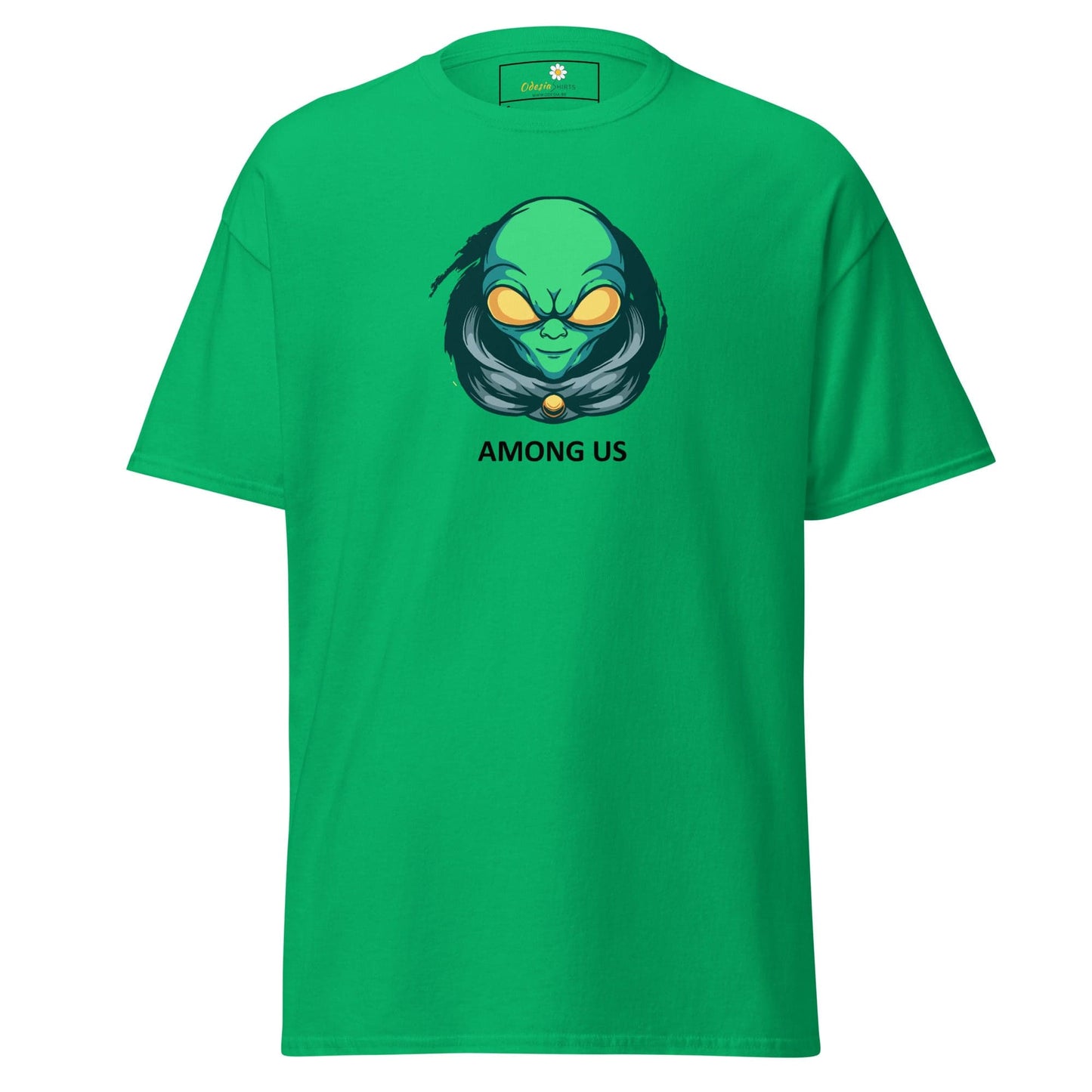 Unisex classic t-shirt - SPACE ALIEN AMONG US - REGULAR - Irish Green / S