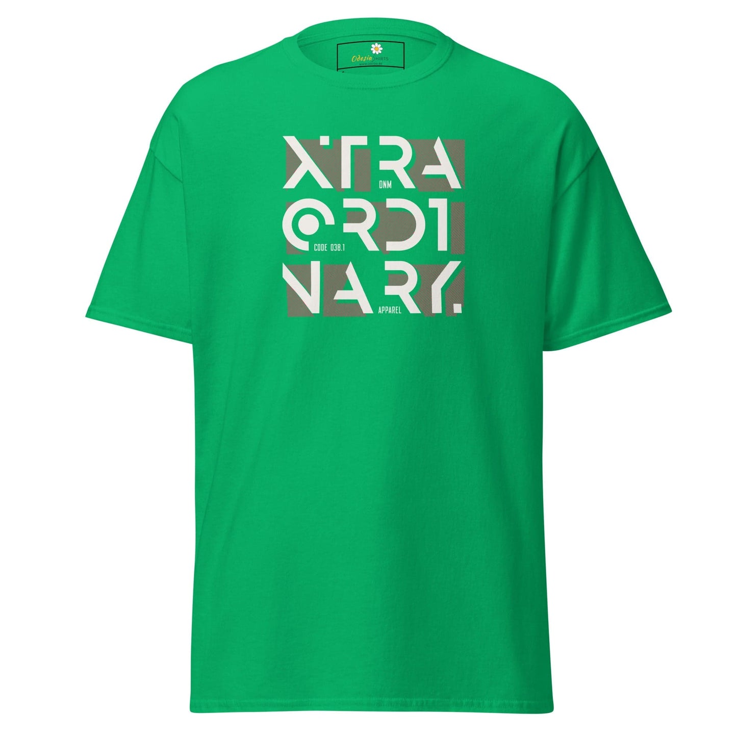 Green T-shirt with Extraordinary graphic in the T-SHIRT DESIGN TEE for Men and Women