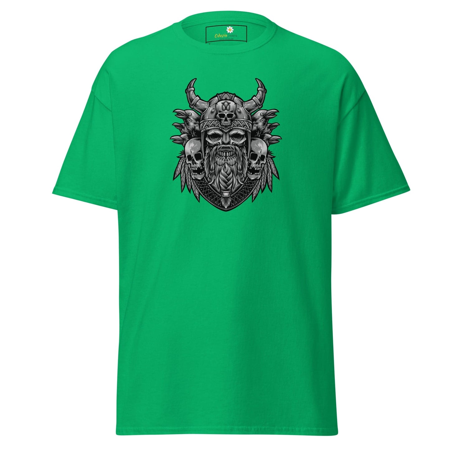 Unisex classic t-shirt - MYSTIC SKULL VIKING - REGULAR - Irish Green / S