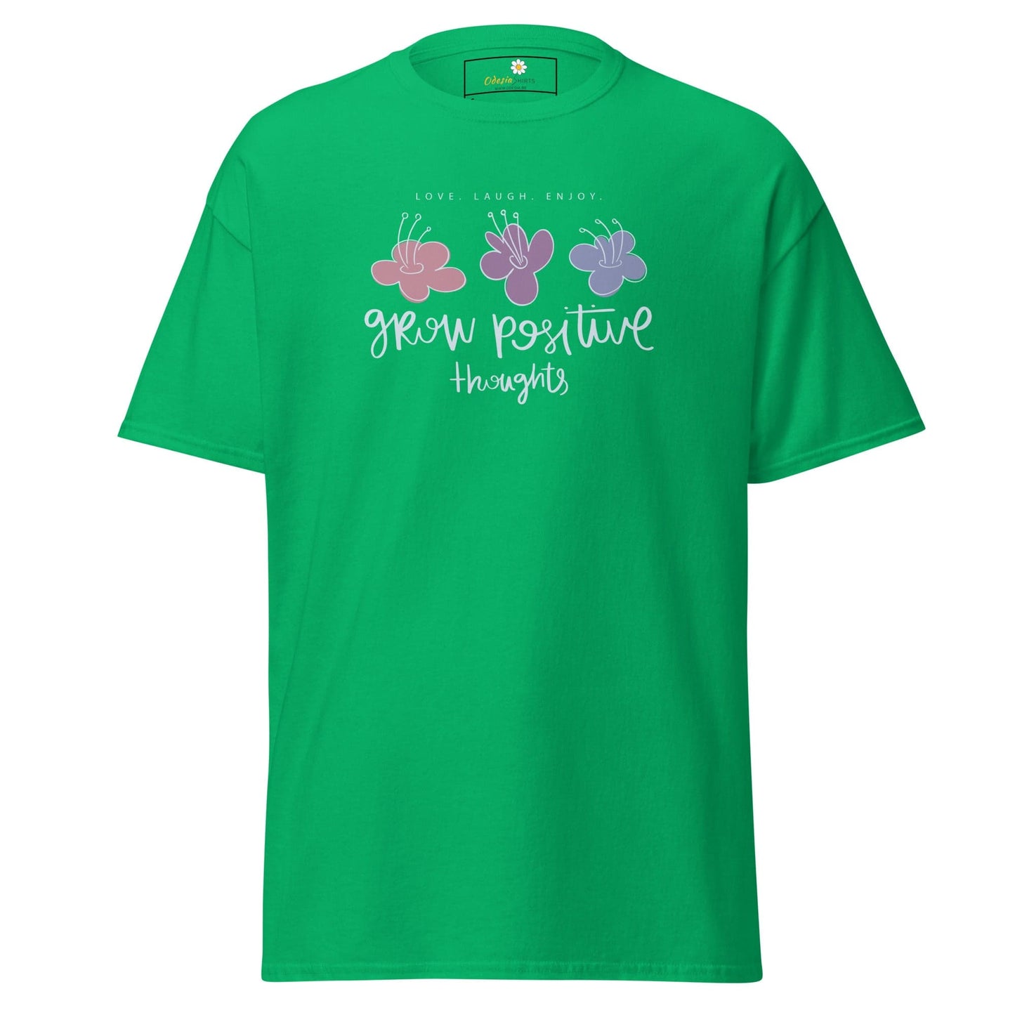 Unisex classic t-shirt - POSITIVE GROW THOUGHTS - REGULAR - Irish Green / S