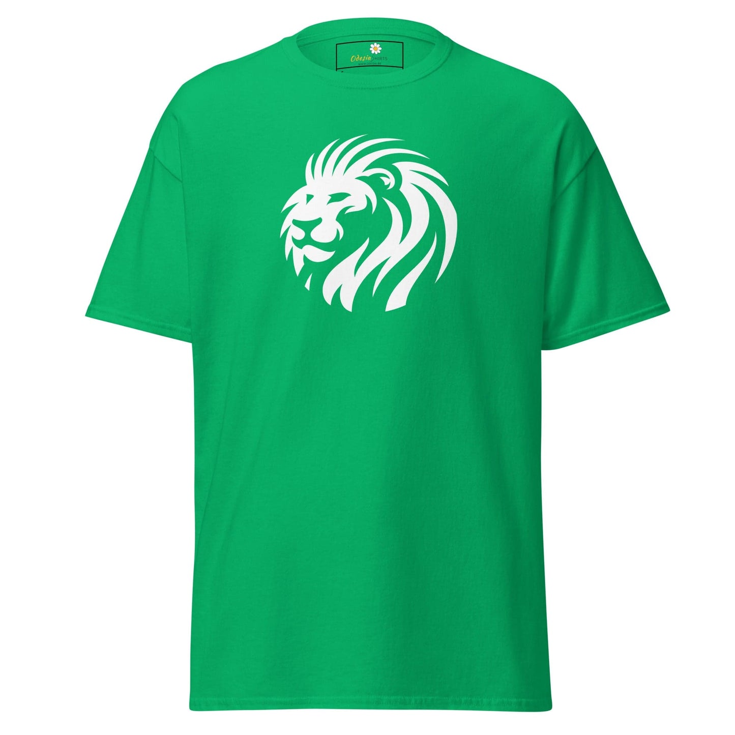 Unisex classic t-shirt - WILD LIFE LION HEAD CIRCLE - REGULAR - Irish Green / S