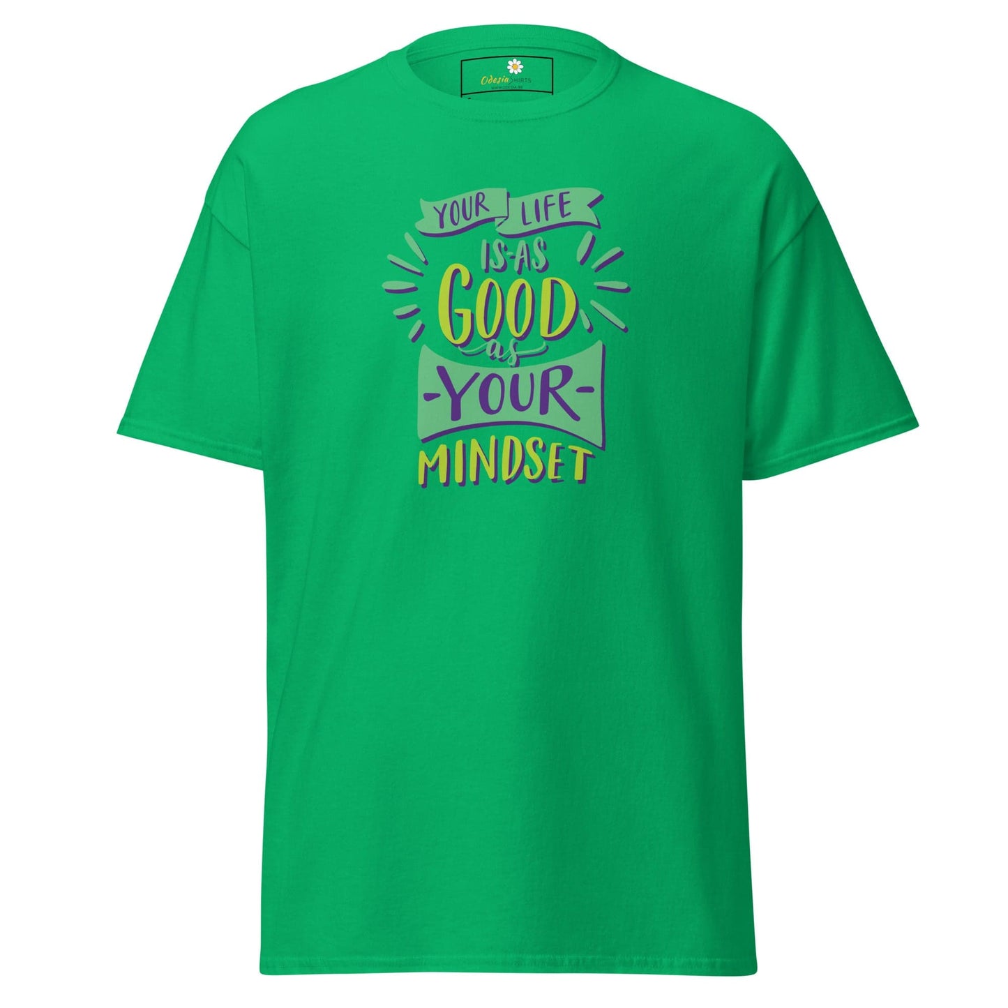 Green T-shirt with motivational text from T-SHIRT DESIGN TEE for Men and Women