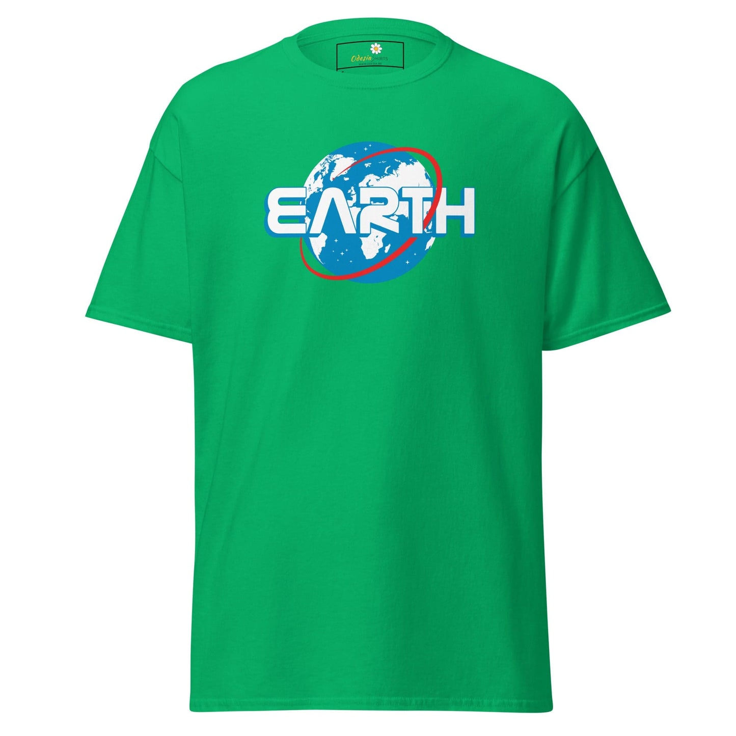Unisex classic t-shirt - SPACE ASTRONAUT EARTH - REGULAR - Irish Green / S