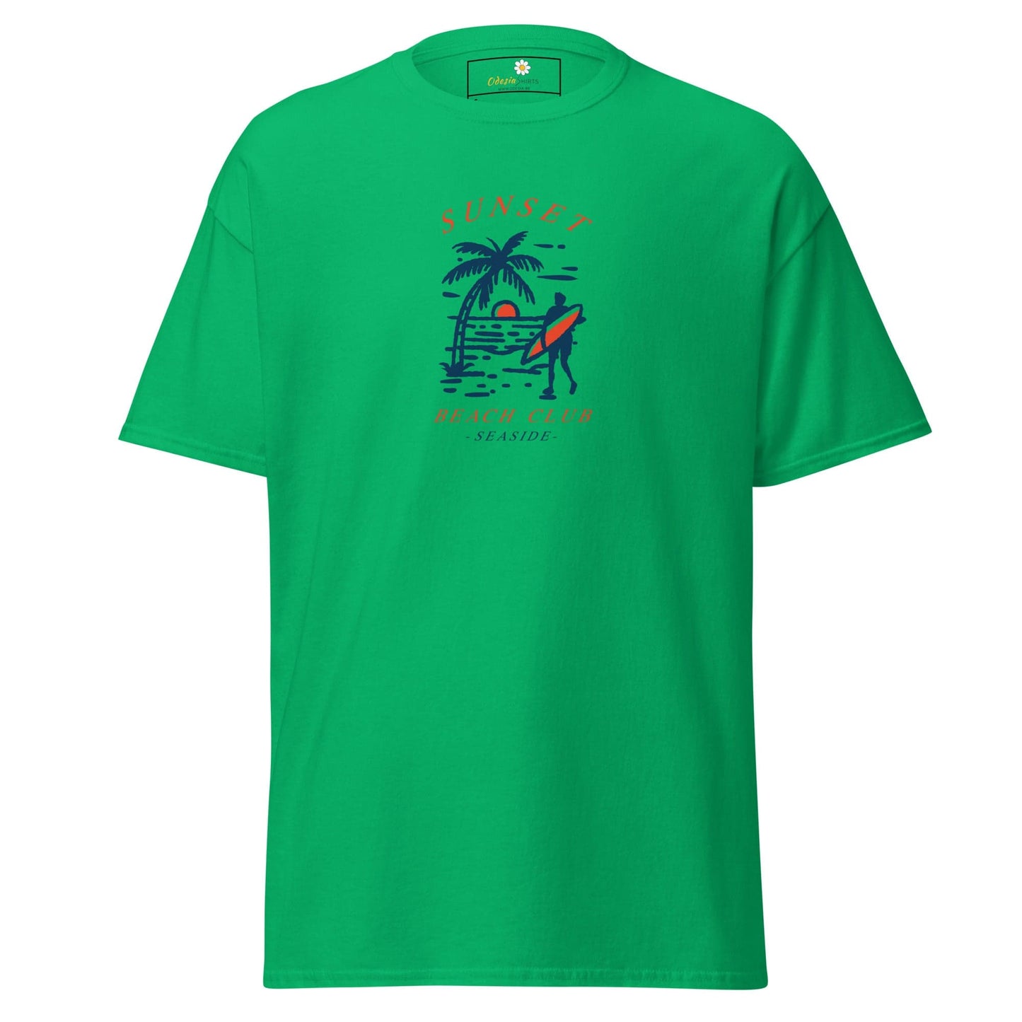 Unisex classic t-shirt - SUMMER SUNSET BEACHT CLUB - REGULAR - Irish Green / S