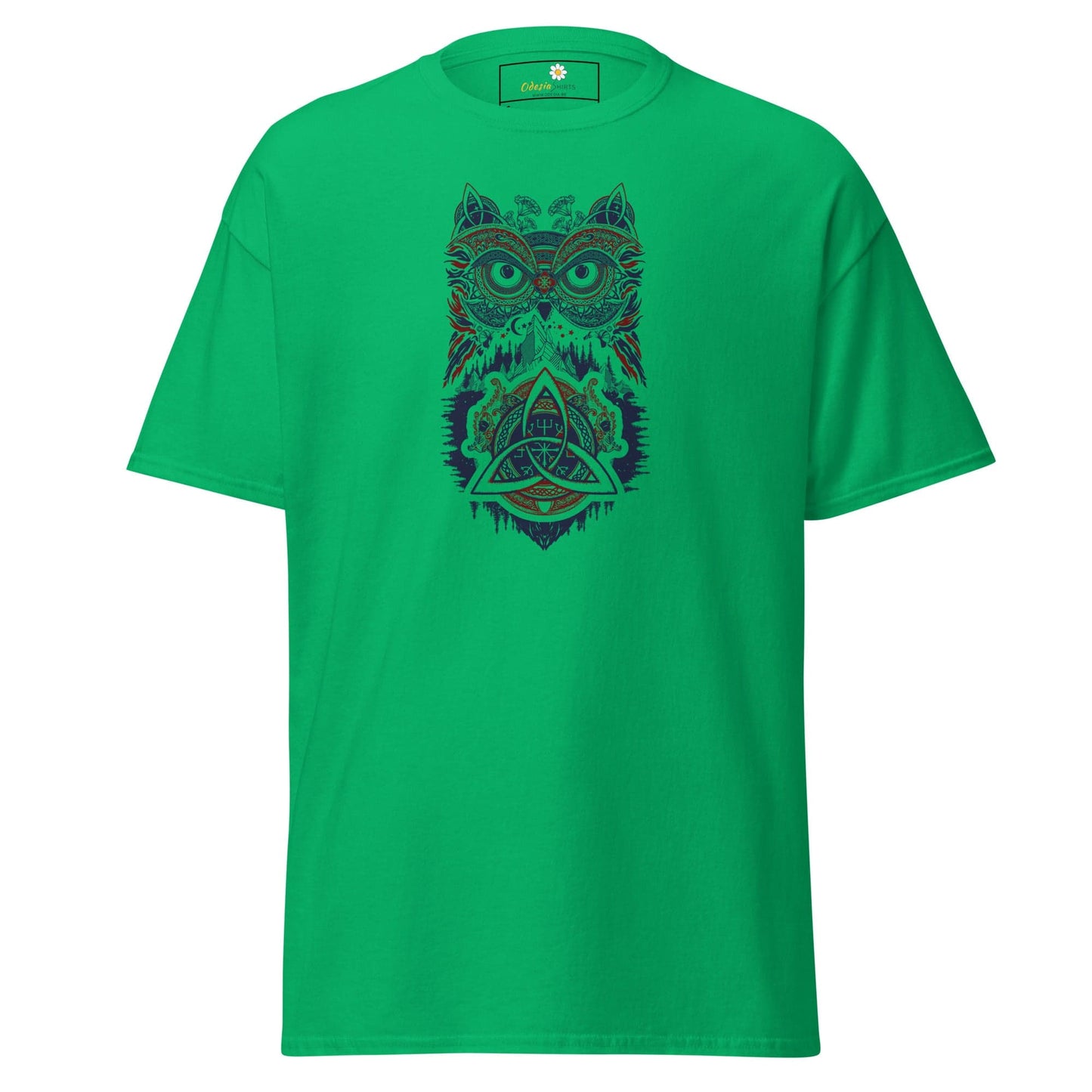Unisex classic t-shirt - MYSTIC OWL TRIBES - REGULAR - Irish Green / S
