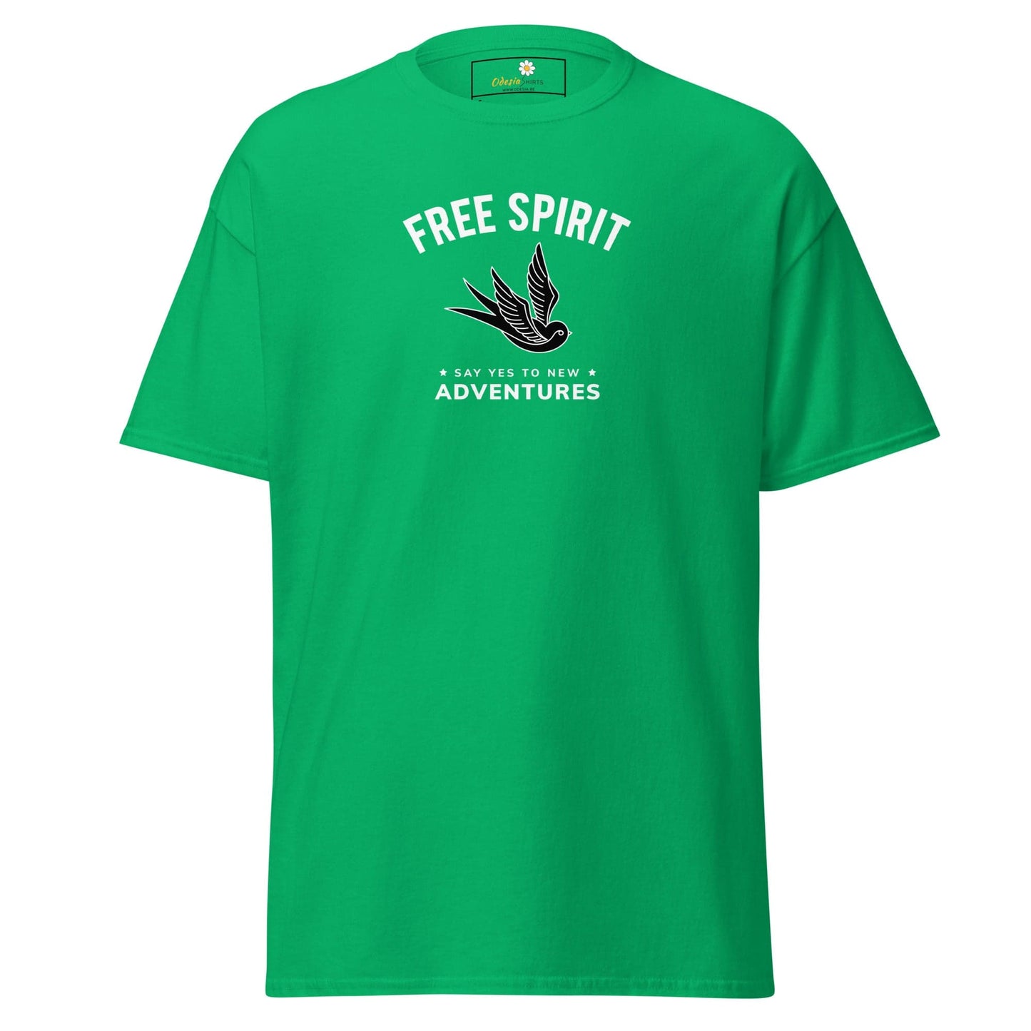 Unisex classic t-shirt - SPIRITUAL FREE SPIRIT SAY YES - REGULAR - Irish Green / S