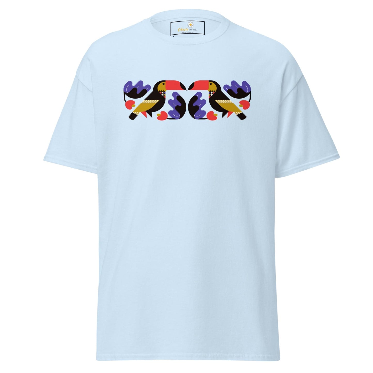 Unisex classic t-shirt - WILD LIFE TOUCAN MIRROR - REGULAR - Light Blue / S