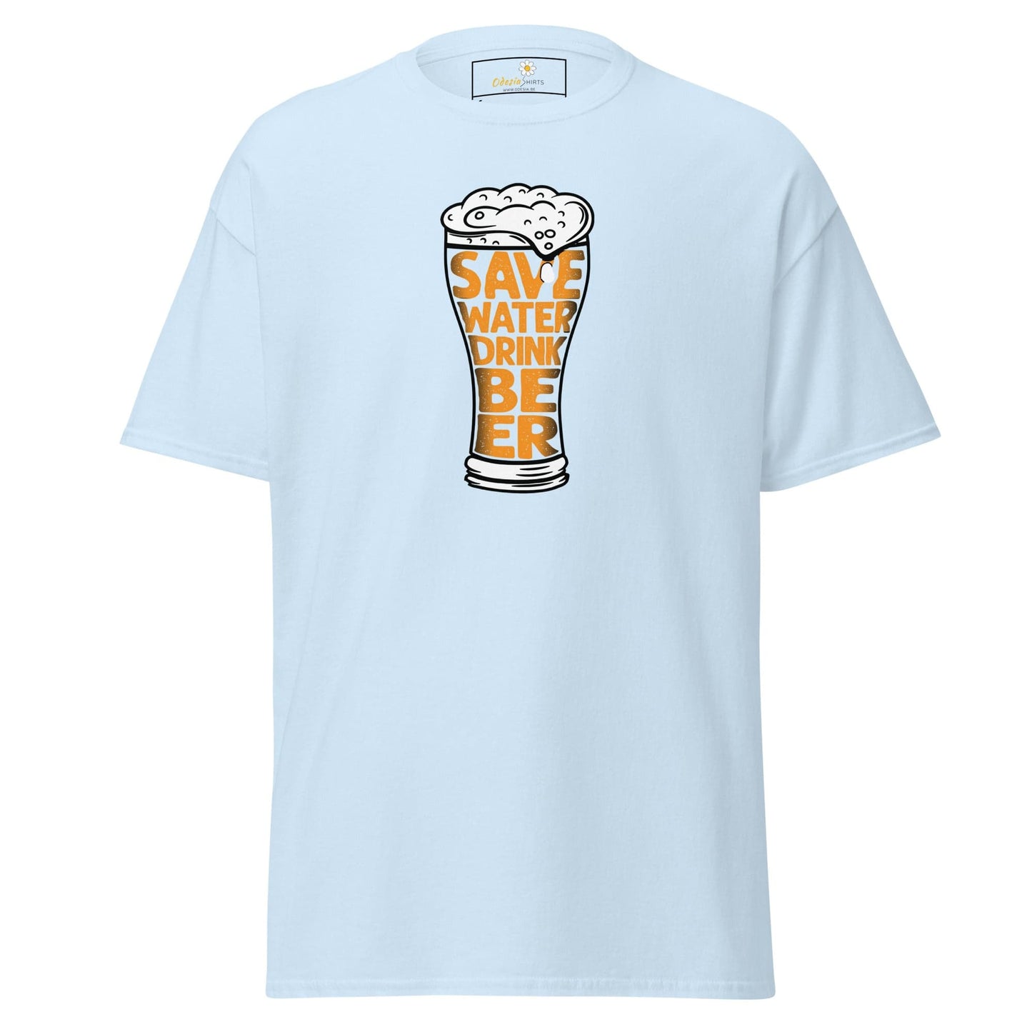 Unisex classic t-shirt - FUN SAVE WATER DRINK BEER - REGULAR - Light Blue / S