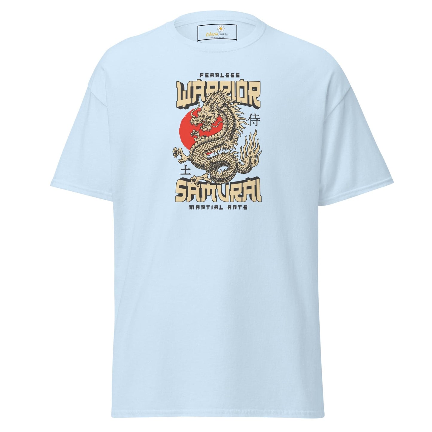 Unisex classic t-shirt - MYSTIC FEARLESS DRAGON - REGULAR - Light Blue / S