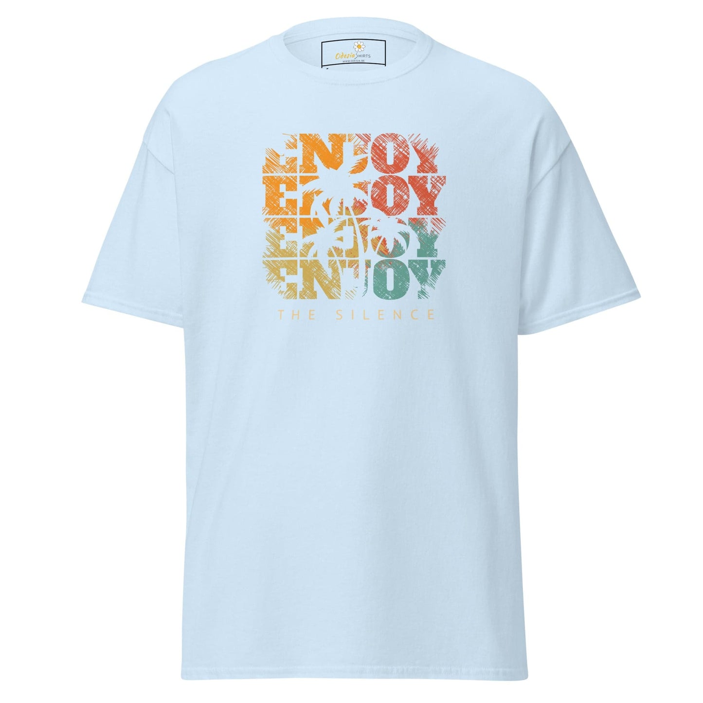 Unisex classic t-shirt - SUMMER ENJOY ENJOY - REGULAR - Light Blue / S