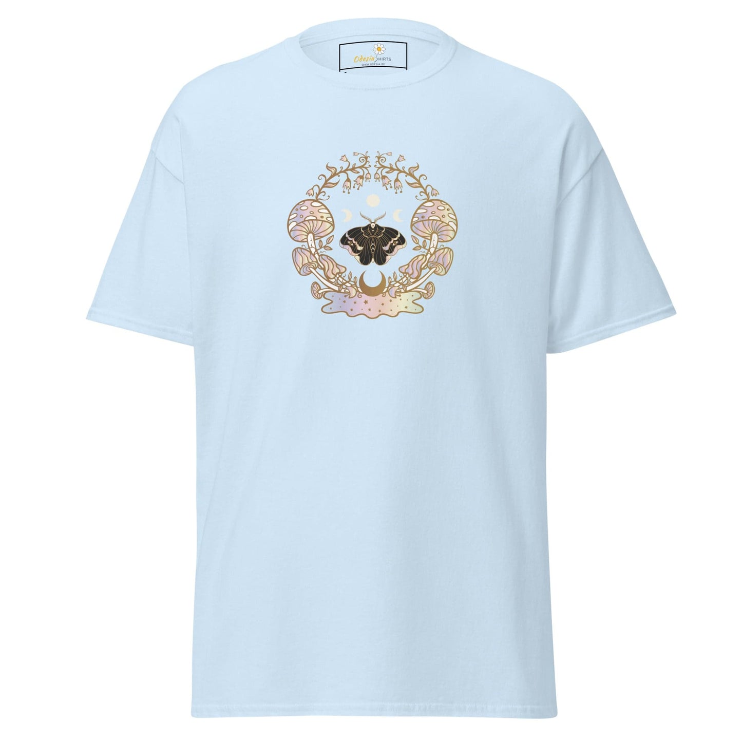 Unisex classic t-shirt - MYSTIC MAGIC MUSHROOMS - REGULAR - Light Blue / S
