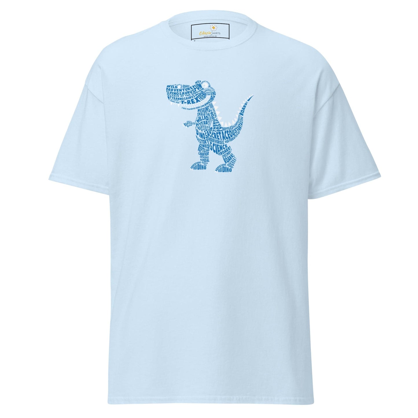 Unisex classic t-shirt - FUN LITTLE DINO - REGULAR - Light Blue / S