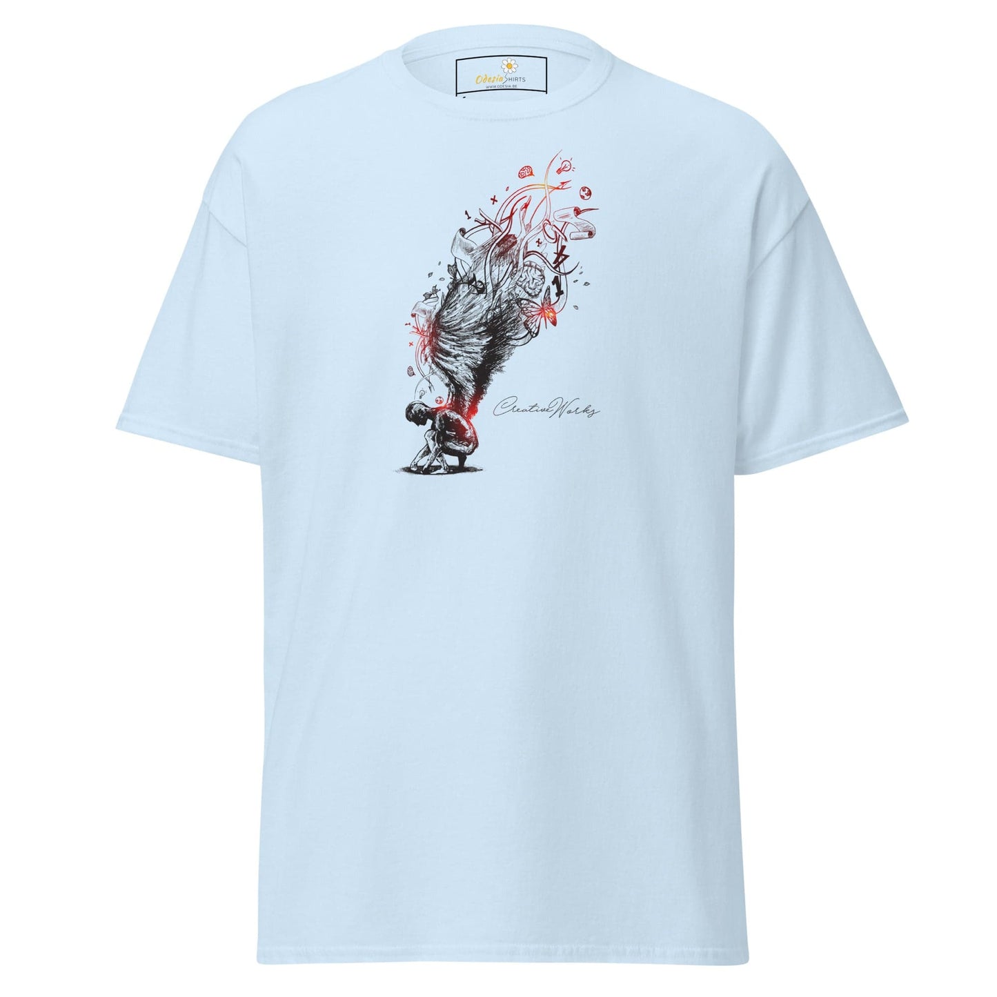 Unisex classic t-shirt - FANTASY ANGEL GLORY - REGULAR - Light Blue / S