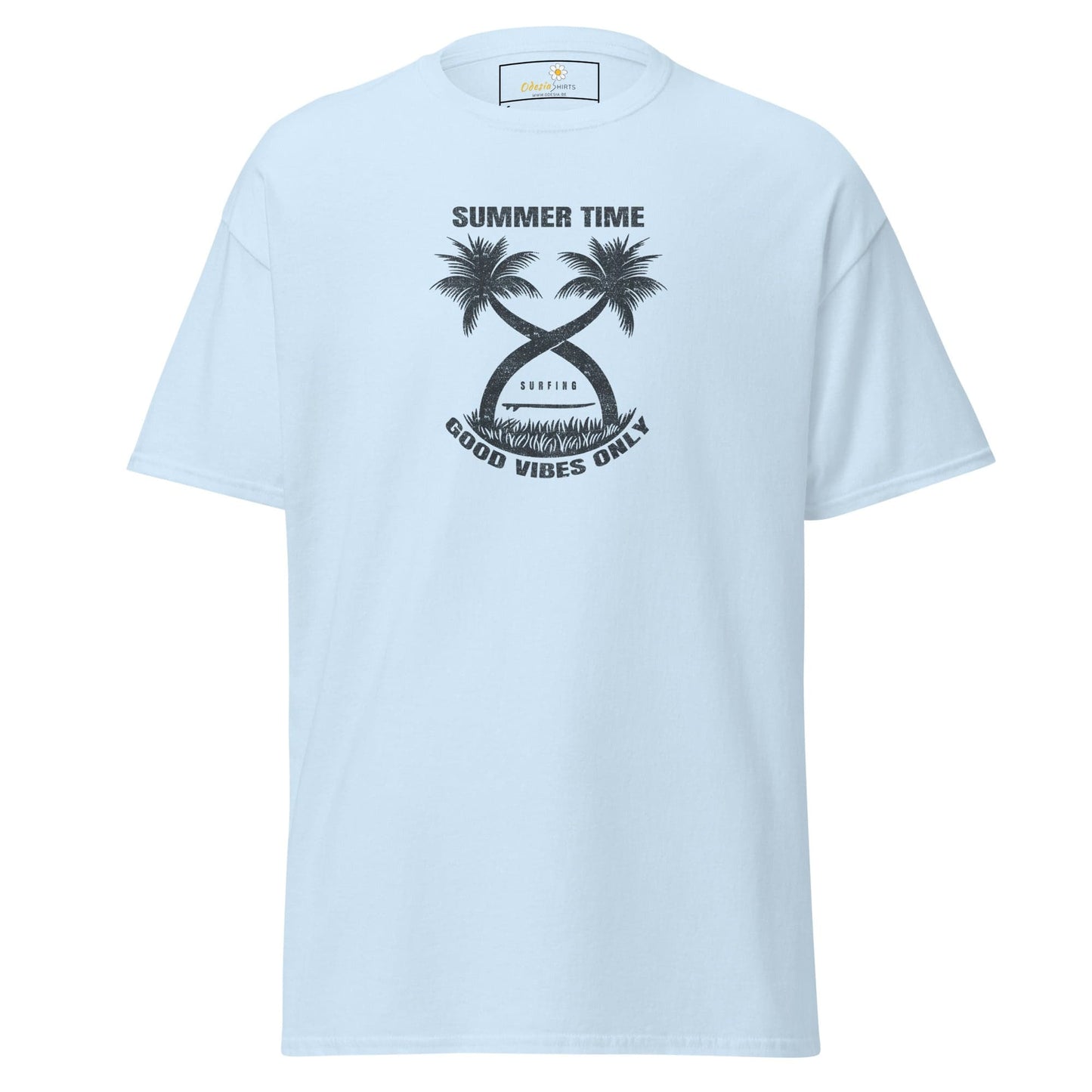 Unisex classic t-shirt - SUMMER PARADISE TREES - REGULAR - Light Blue / S