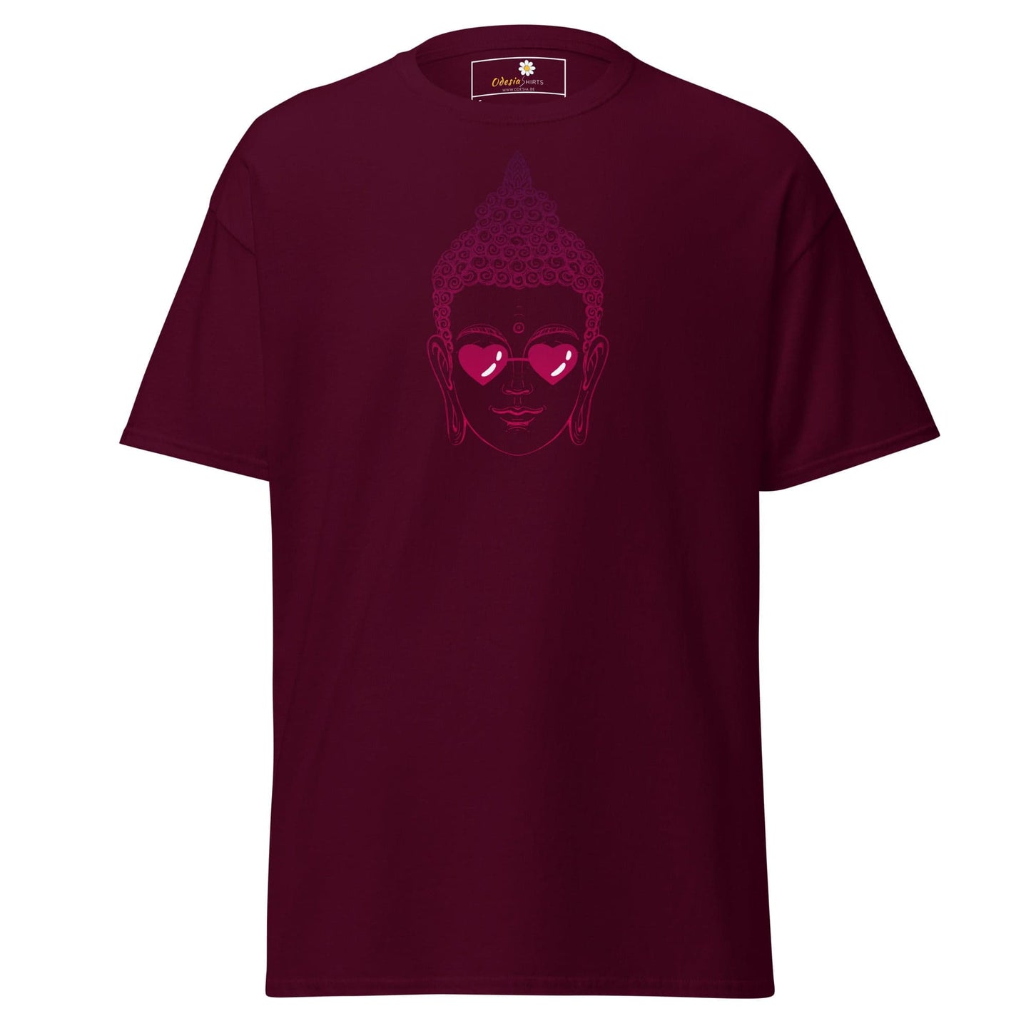 Unisex classic t-shirt - SPIRITUAL BUDDHA LOVE - REGULAR - Maroon / S