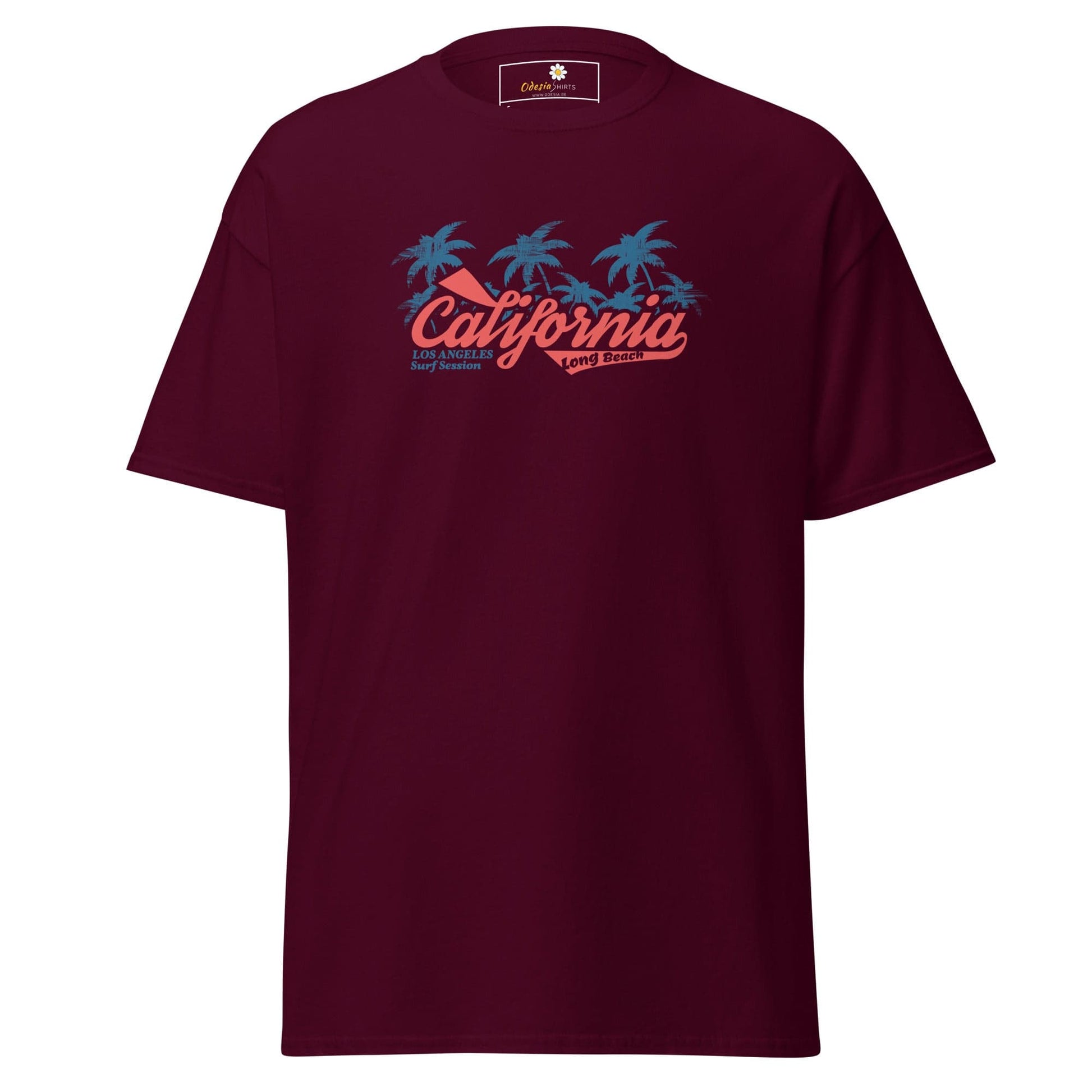 Unisex classic t-shirt - SUMMER CALIFORNIA DREAMS - REGULAR - Maroon / S