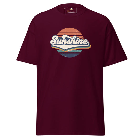 Unisex classic t-shirt - SUMMER SUNSHINE - REGULAR - Maroon / S