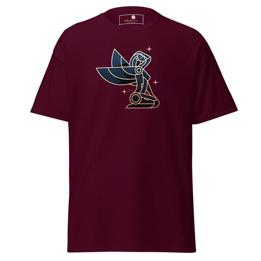 Unisex classic t-shirt - VIRGO WOMAN WINGS - REGULAR - Maroon / S