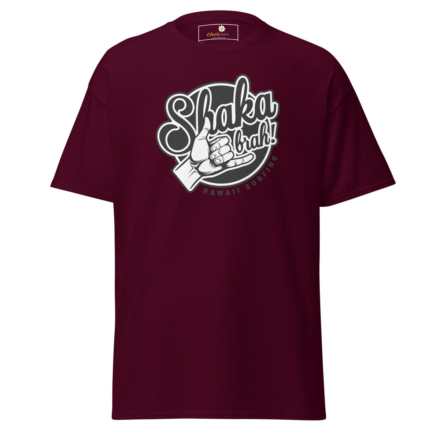 Unisex classic t-shirt - MYSTIC SHAKA BRAH - REGULAR - Maroon / S