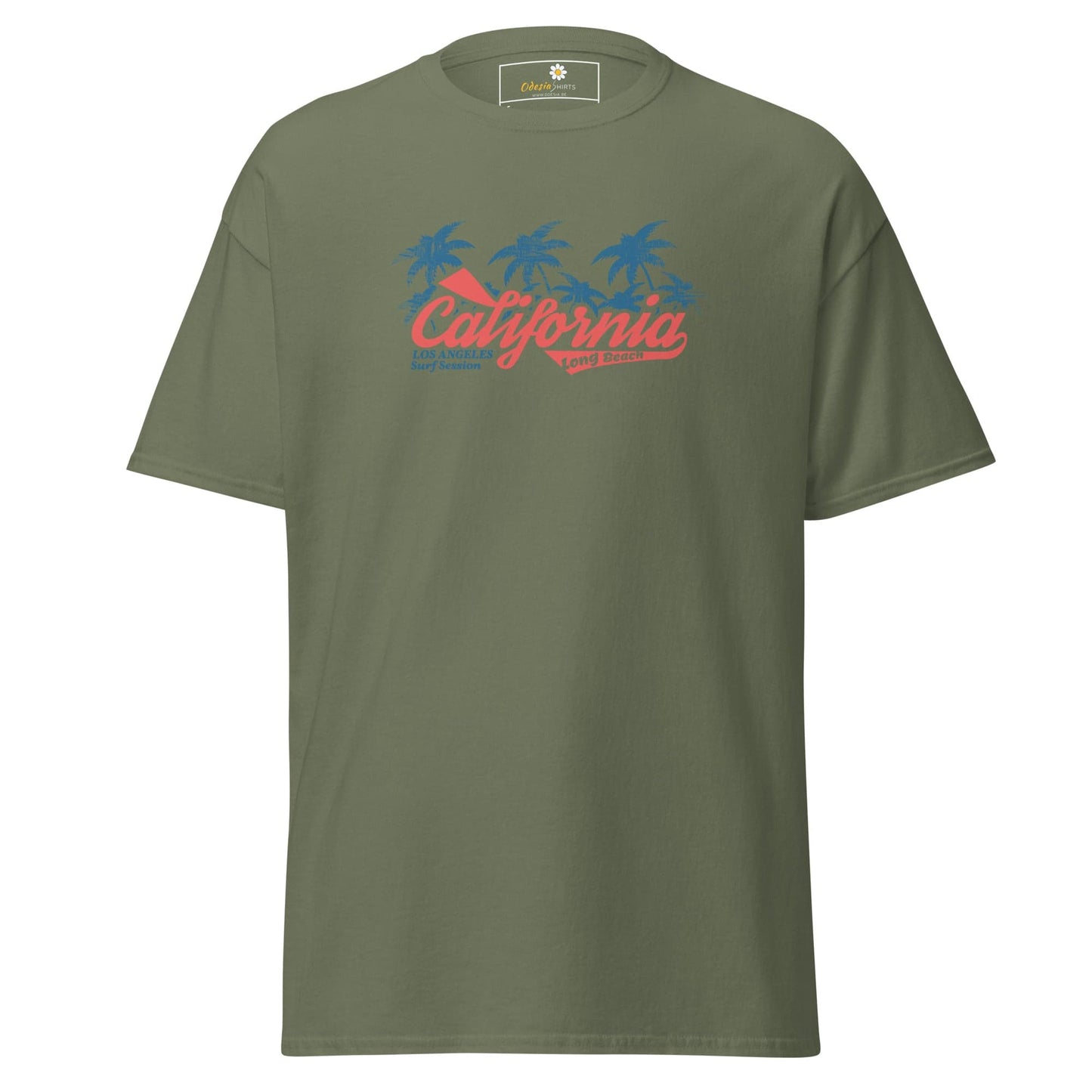 Unisex classic t-shirt - SUMMER CALIFORNIA DREAMS - REGULAR - Military Green / S