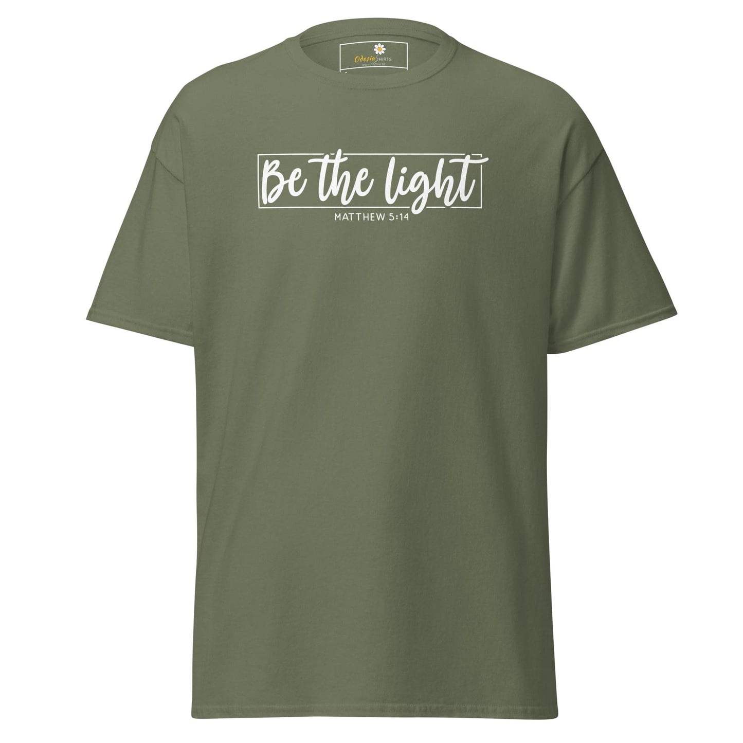 Olive green T-shirt for men and women in sizes S to XL from T-Shirt Design Tee collection