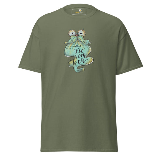 Unisex classic t-shirt - FUN HELLO NOVEMBER - REGULAR - Military Green / S