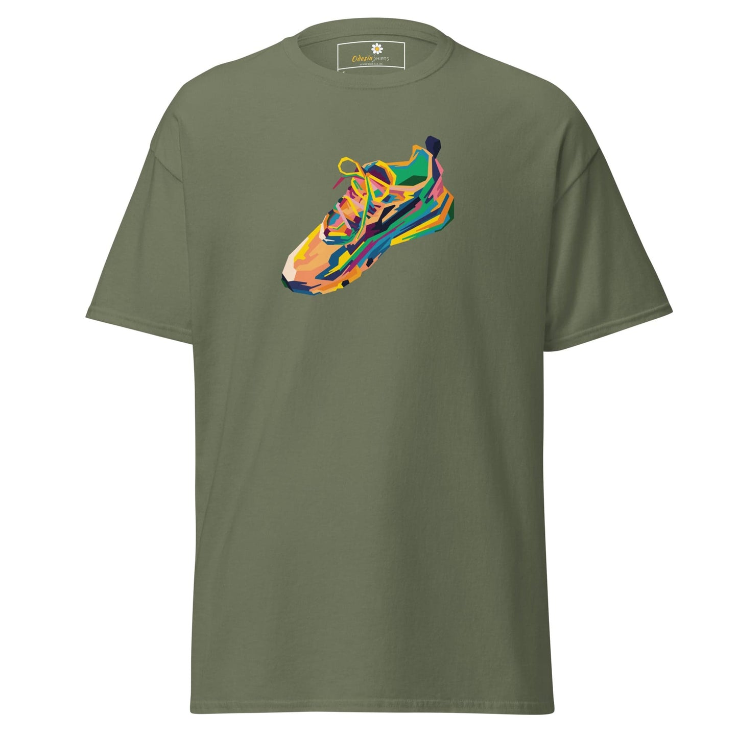 Unisex classic t-shirt - MISC SNEAKER SHOE - REGULAR - Military Green / S
