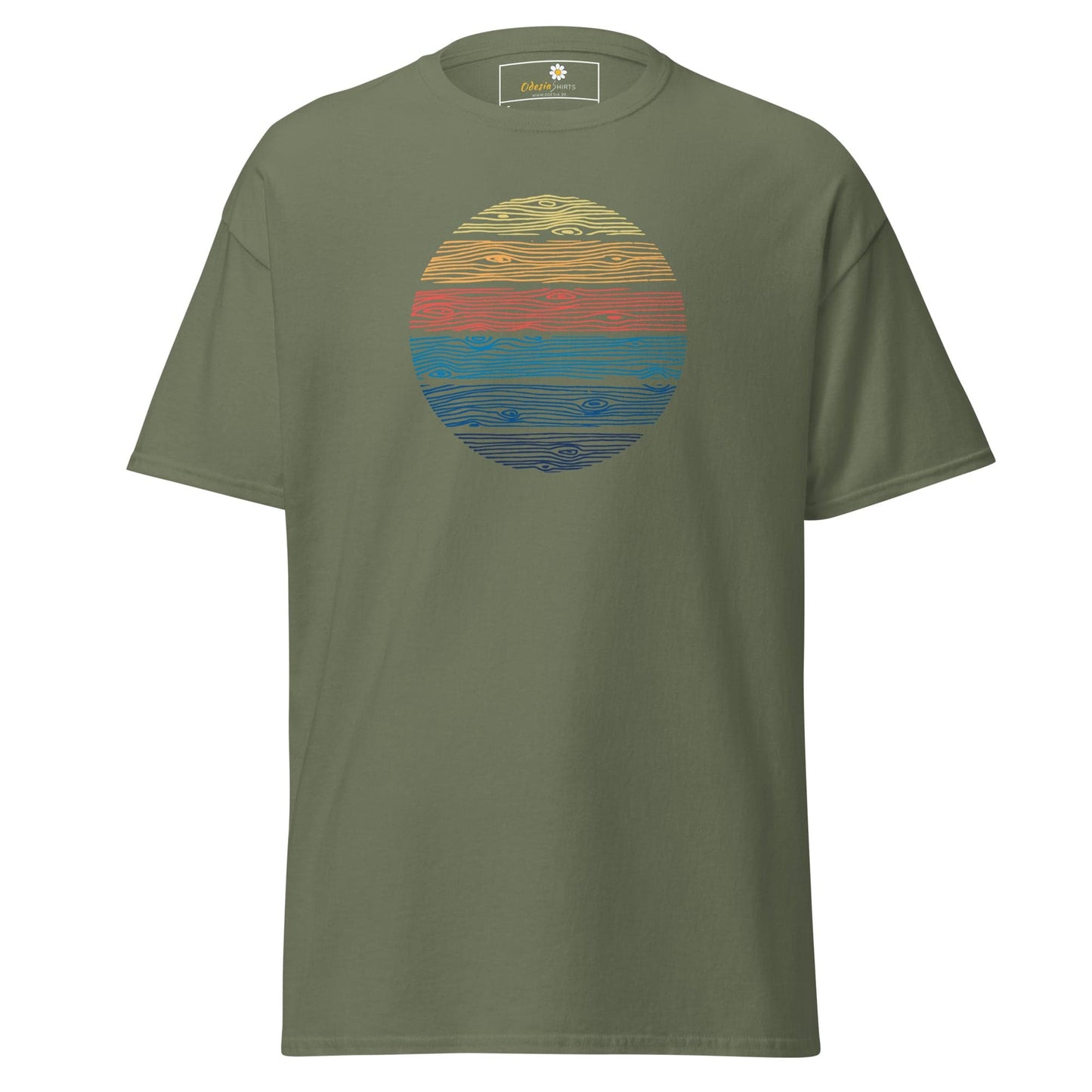 Unisex classic t-shirt - MISC COLOR CIRCLE - REGULAR - Military Green / S
