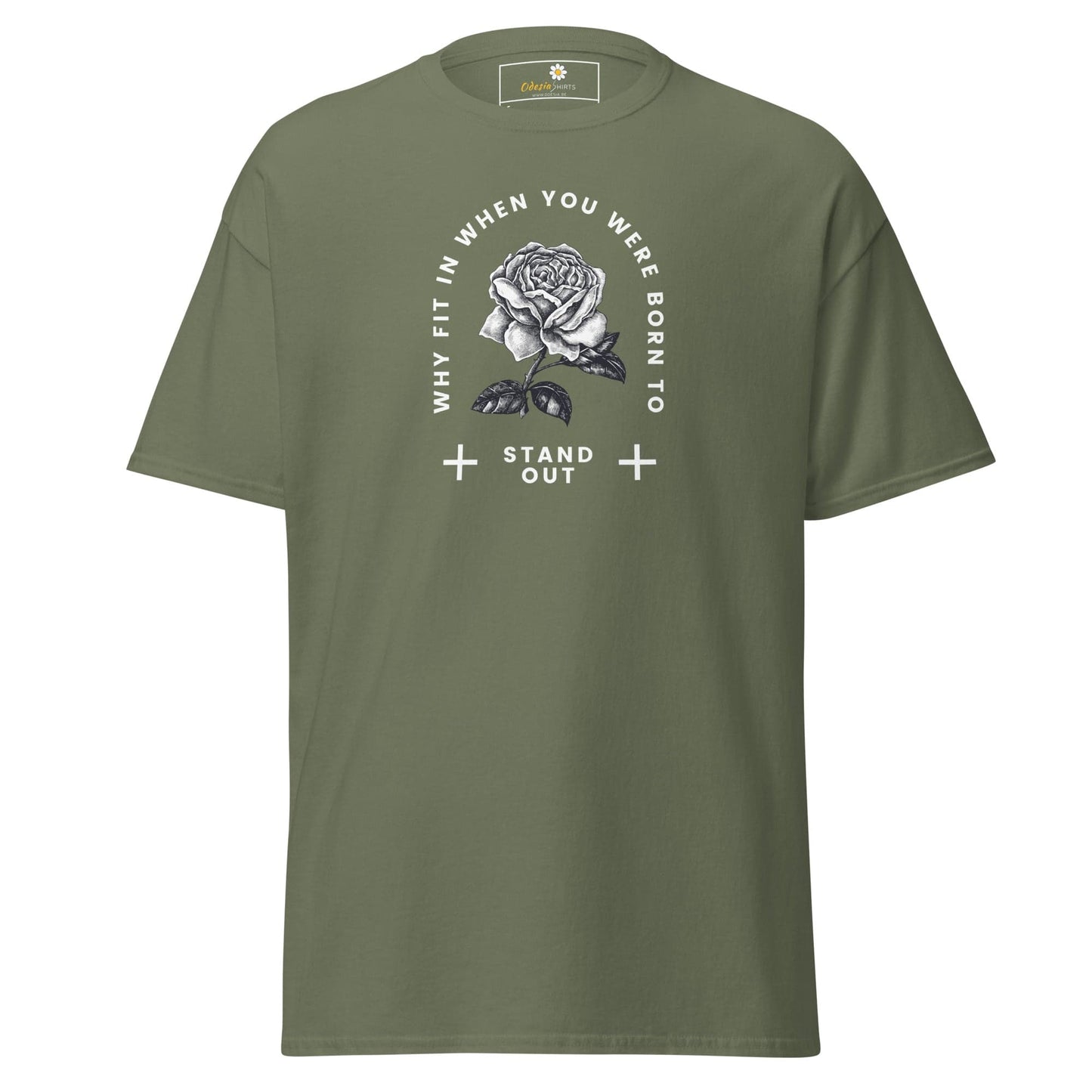 Unisex classic t-shirt - MISC FIT IN STAND OUT - REGULAR - Military Green / S