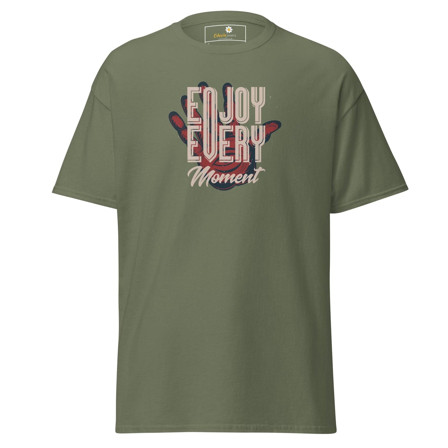 Unisex classic t-shirt - FANTASY ENJOY EVERY MOMENT - REGULAR - Military Green / S