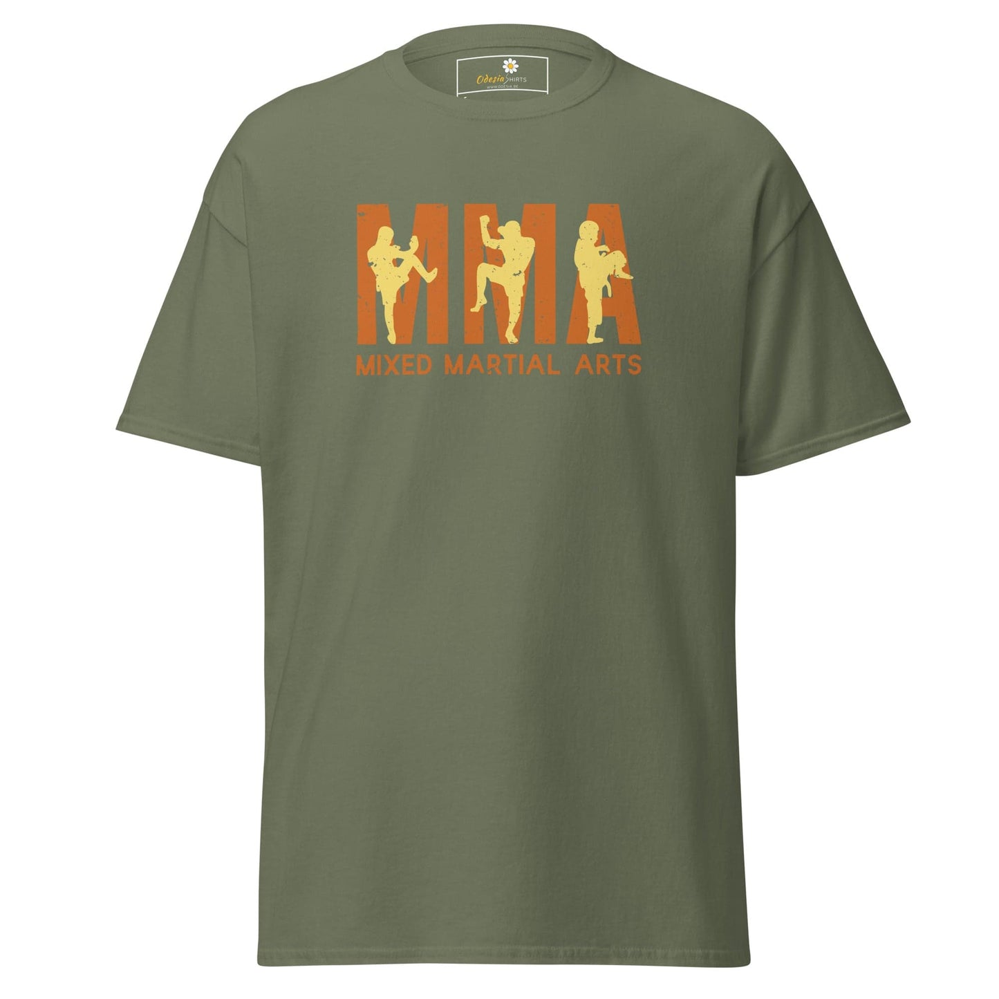 Unisex classic t-shirt - SPORT MMA MIXED MARTIAL - REGULAR - Military Green / S
