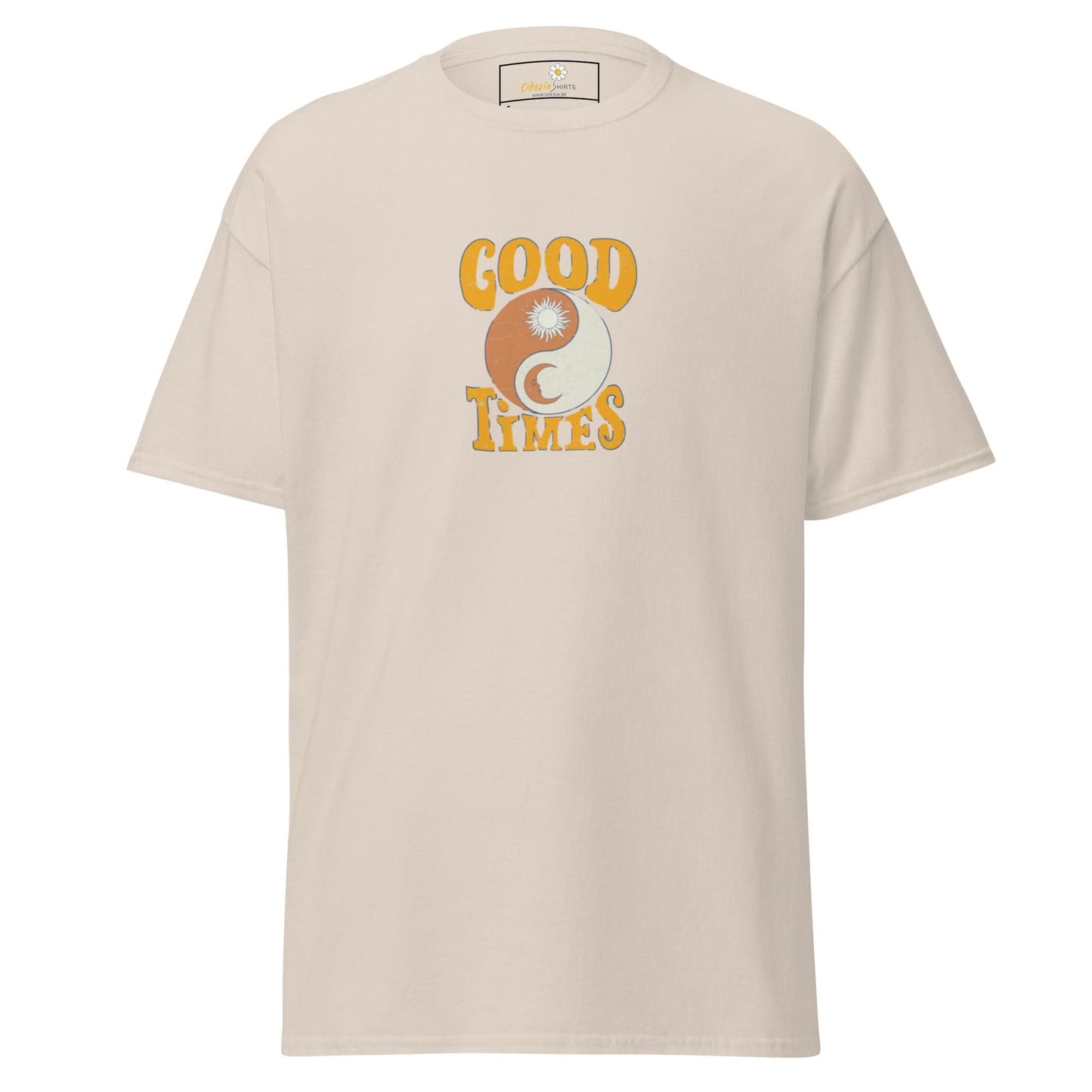 Unisex classic t-shirt - POSITIVE GOOD TIMES YIN YANG - REGULAR - Natural / S