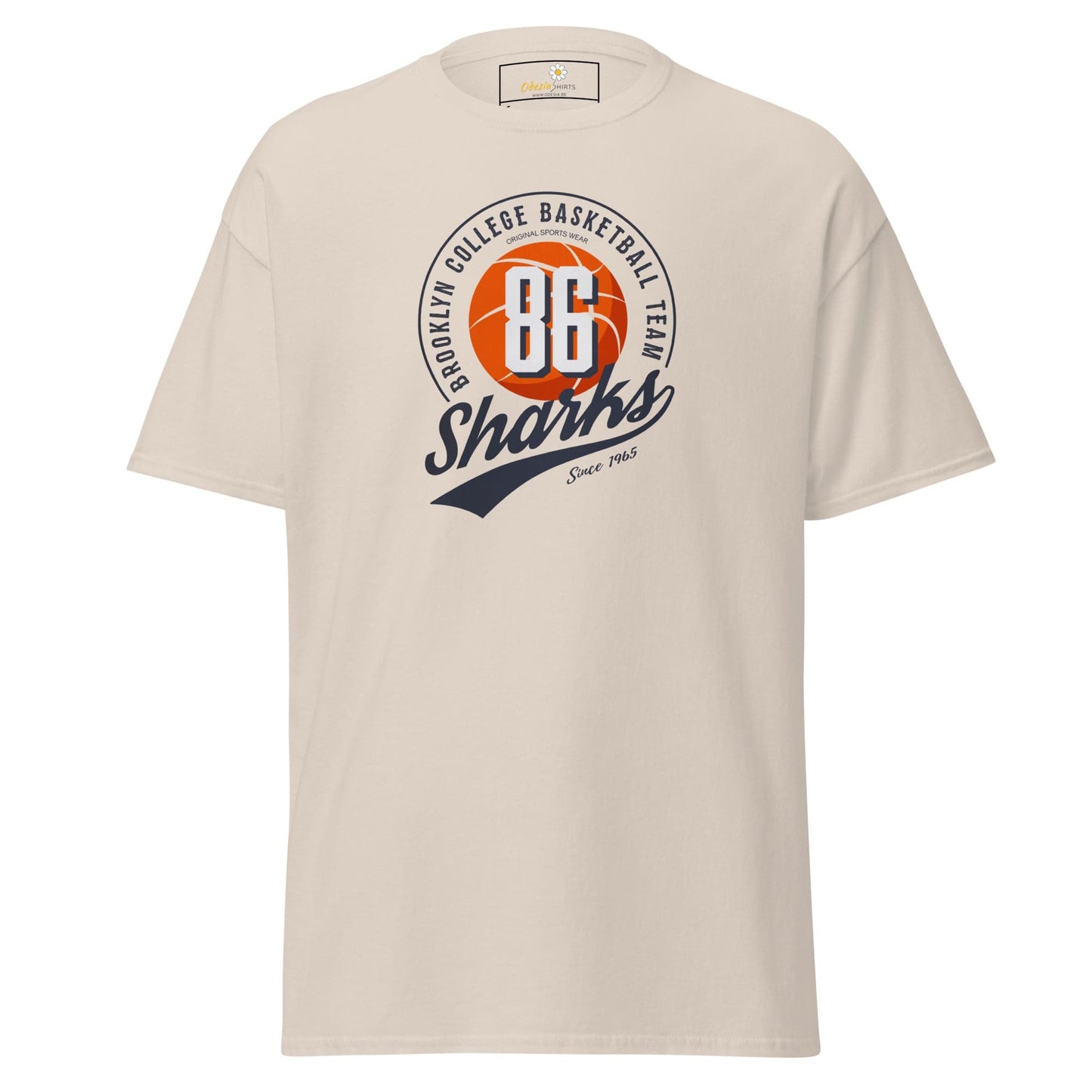 Unisex classic t-shirt - SPORT 86 SHARKS - REGULAR - Natural / S