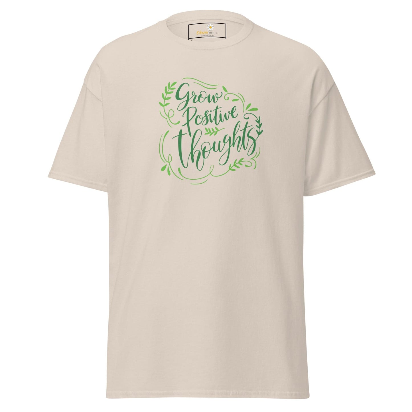 Unisex classic t-shirt - TEXT POSITIVE GROW THOUGHTS - REGULAR - Natural / S