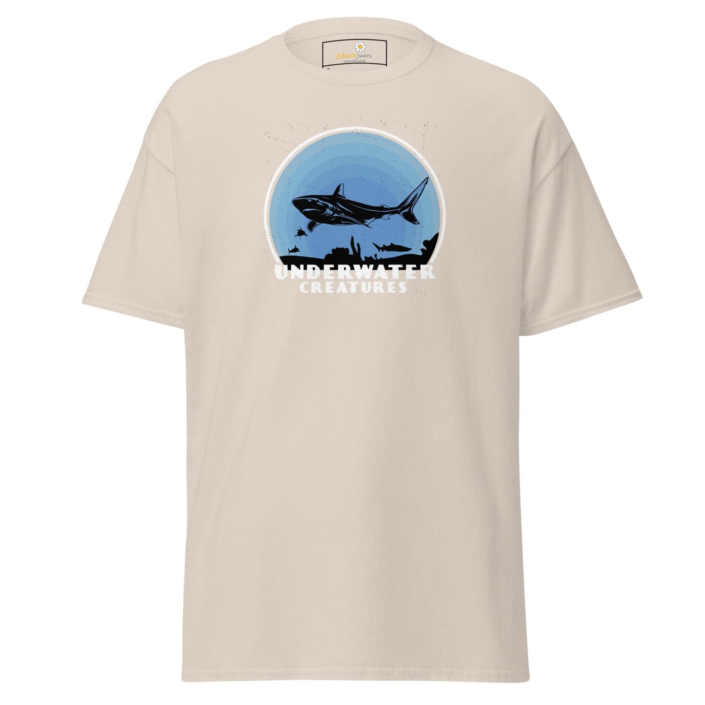 Unisex classic t-shirt - WILD LIFE SHARK UNDERWATER - REGULAR - Natural / S