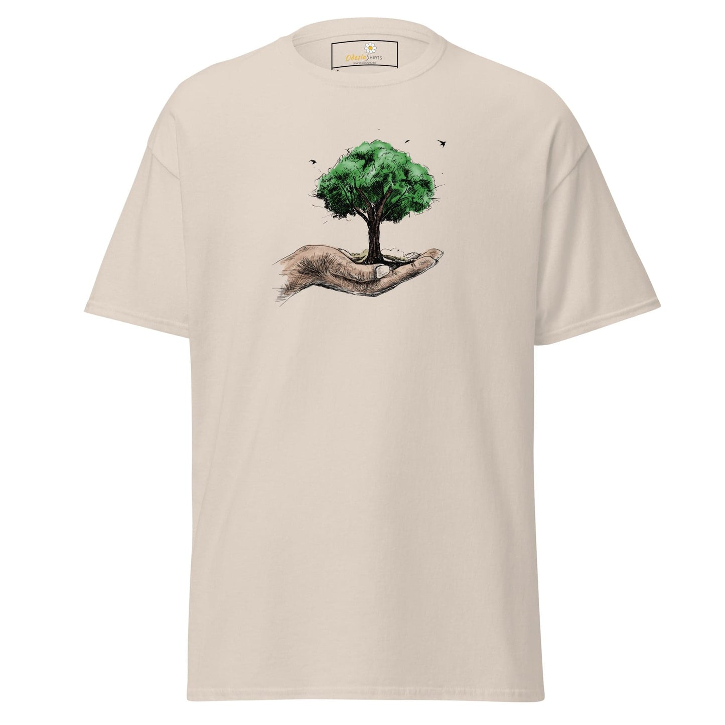 Unisex classic t-shirt - FANTASY TREE IN HAND - REGULAR - Natural / S